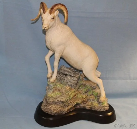 The Dall Sheep for Cybis Porcelains was a large, tabletop hard-paste porcelain piece which took months to complete..