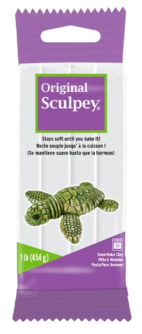 Original Sculpey - While Polymer Clay.