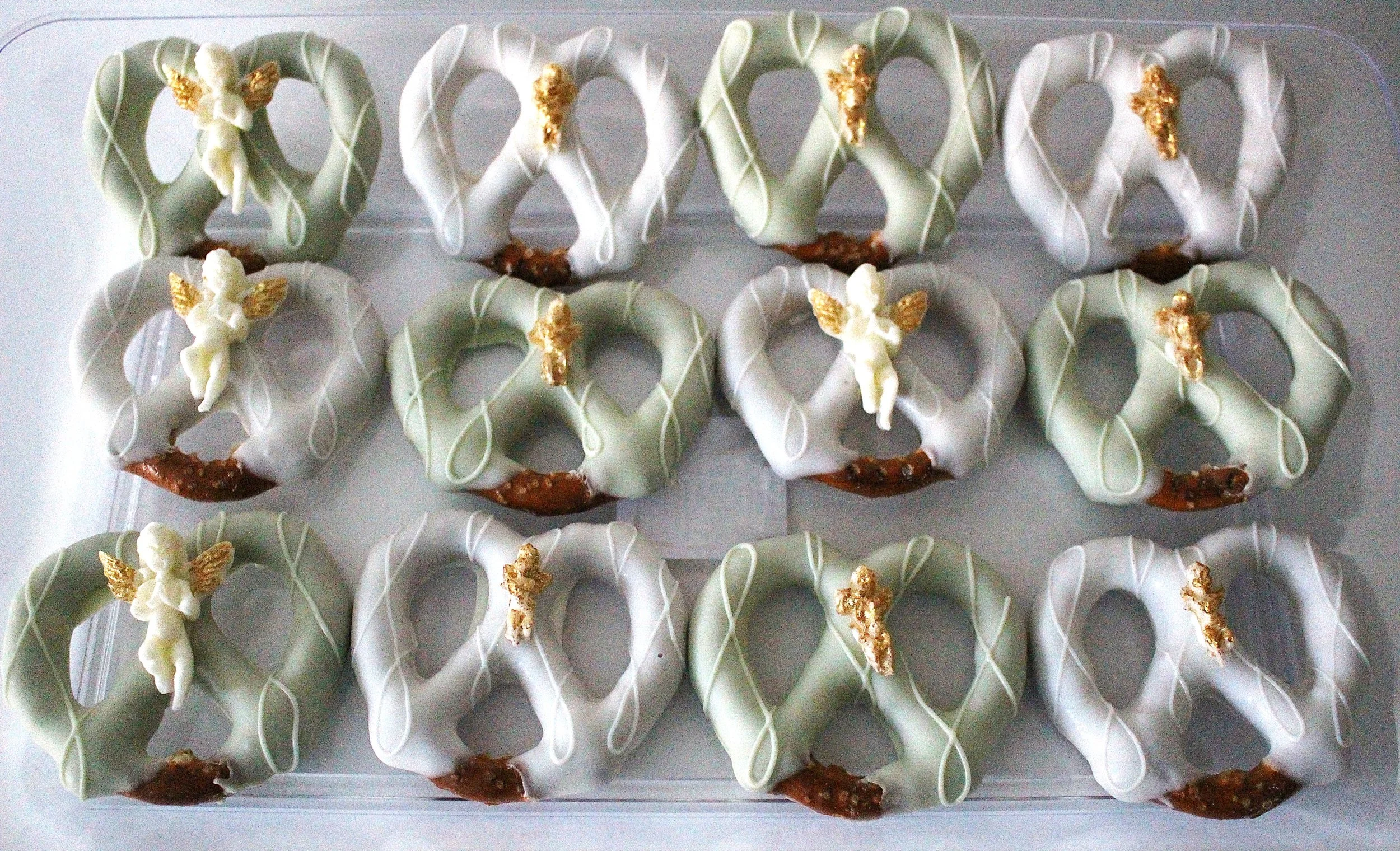 One dozen pretzel twists