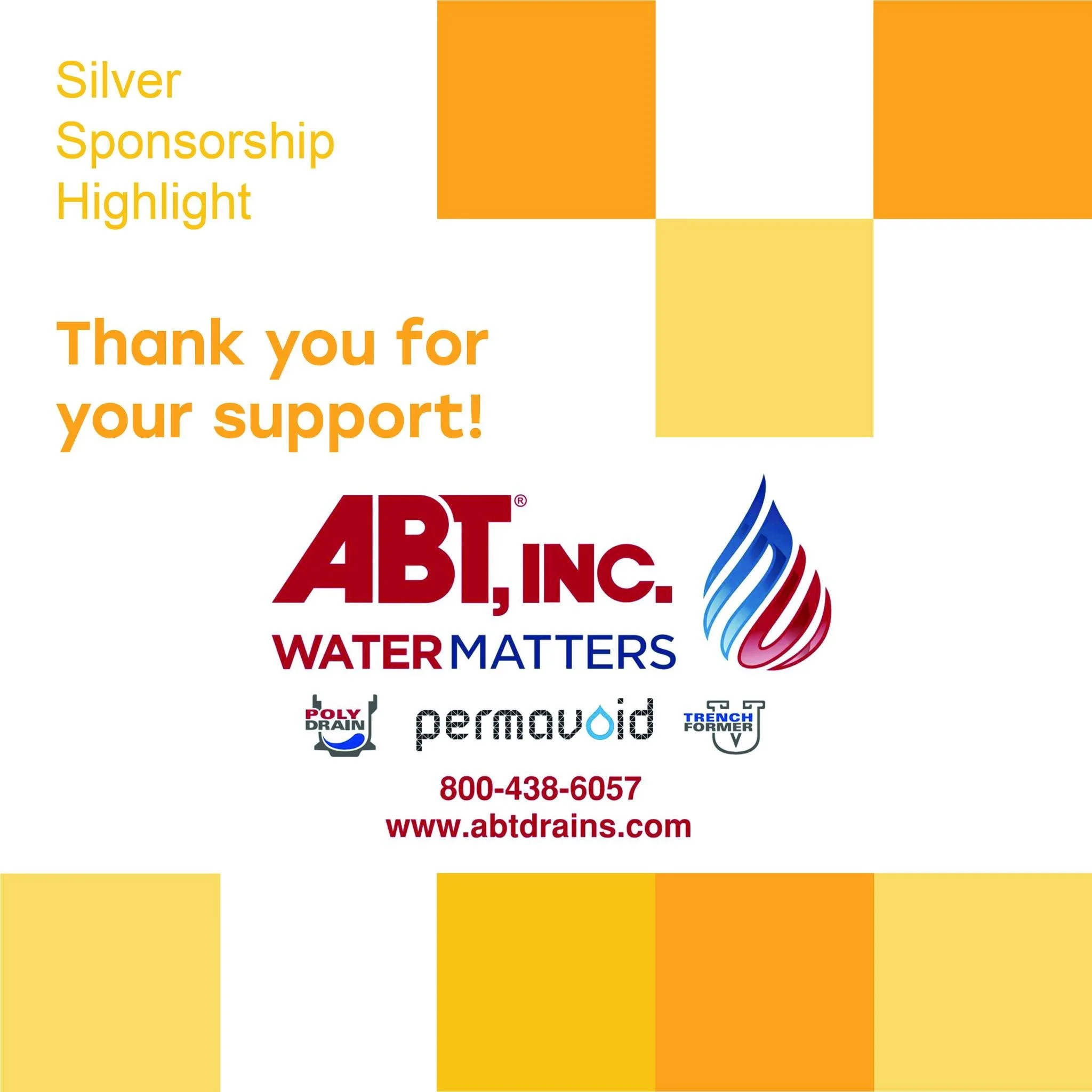 Thank you to @abtdrains  for being a Silver Sponsor at the Central States ASLA Conference in St. Louis! They will be found at booth #40!
 #centralstatesasla2026 #centralstatesasla