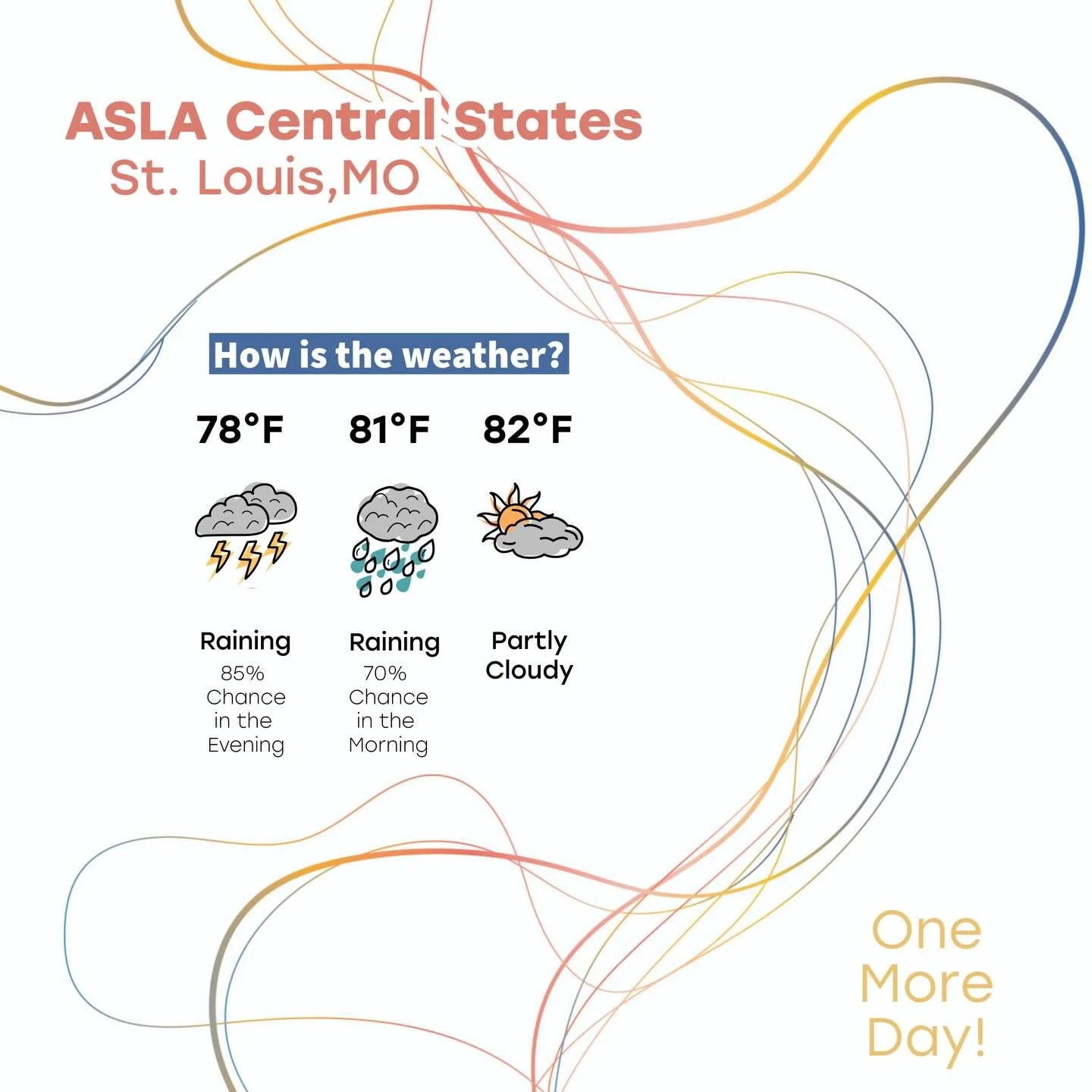 Have you packed yet? Make sure to bring your rain jackets and boots just in case! Especially those going on the bike tour! 

#aslacentralstates2026 #aslacentralstates #landscapearchitecture
