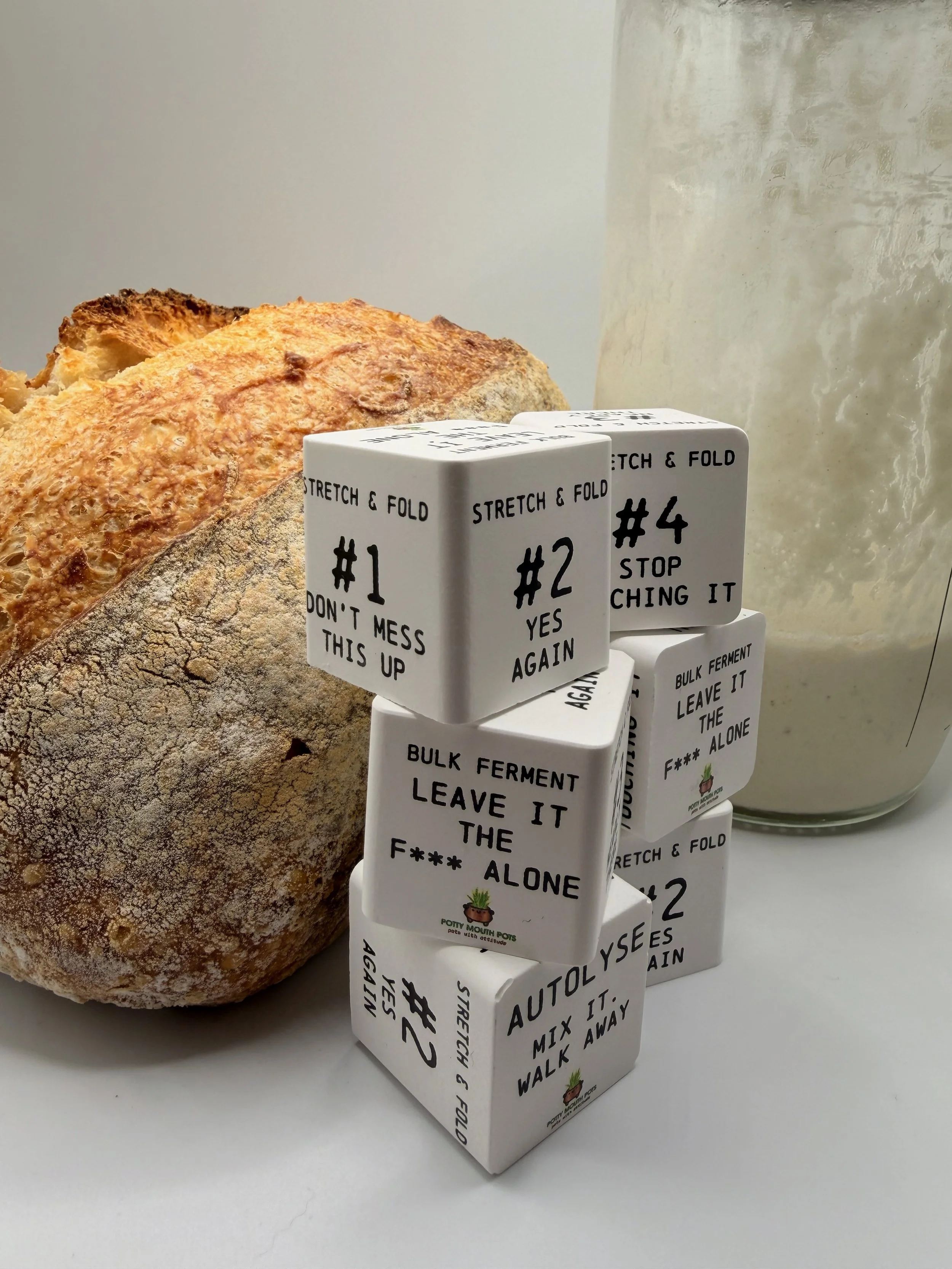 sourdough helper, handmade gift, unique gift, sourdough kitchen tool, sourdough hack, stretch and fold counter, sourdough gift, breadmaking, breadmaking gift