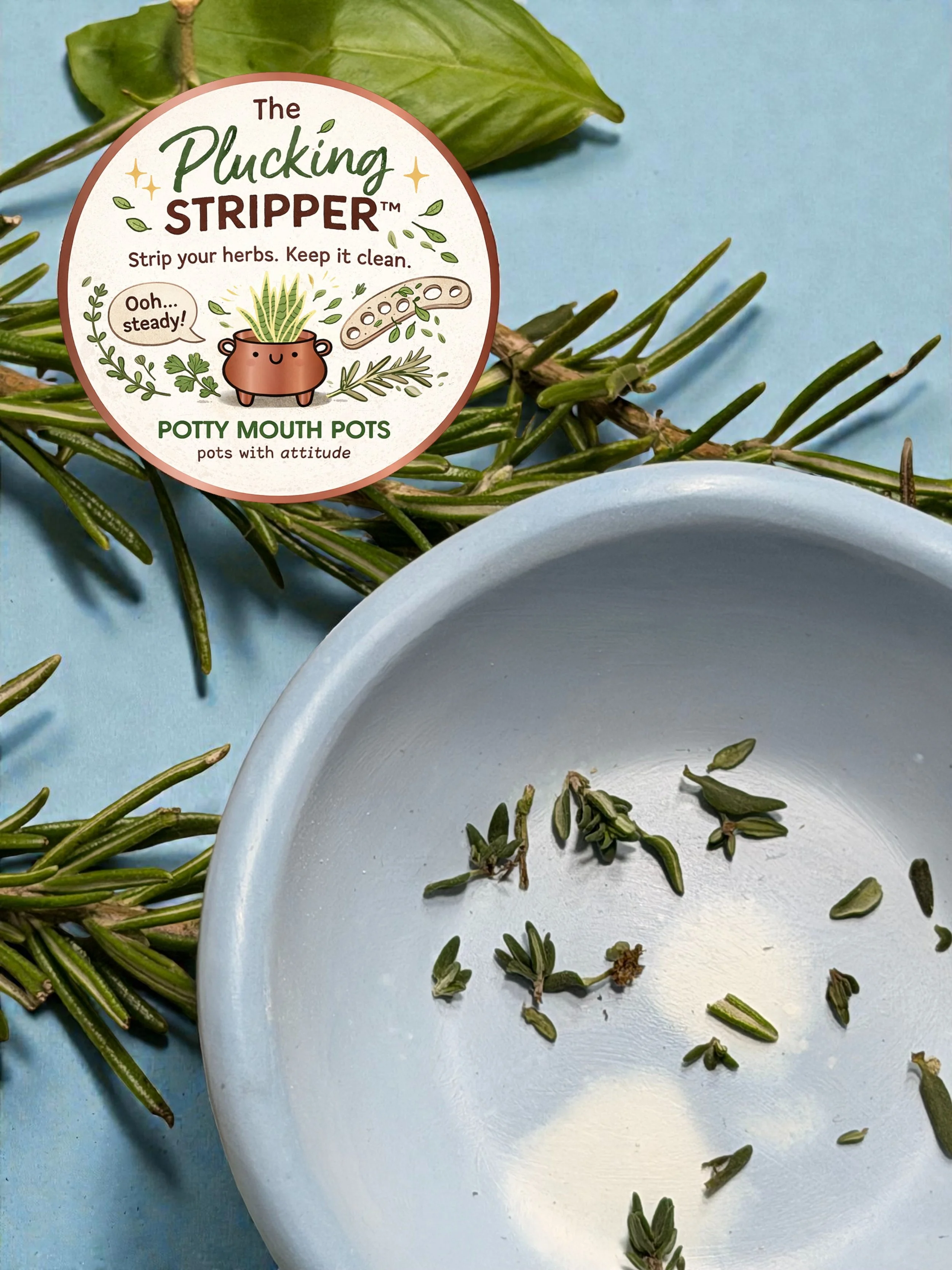 herb stripper, herb tool, unique gift, herb kitchen tool