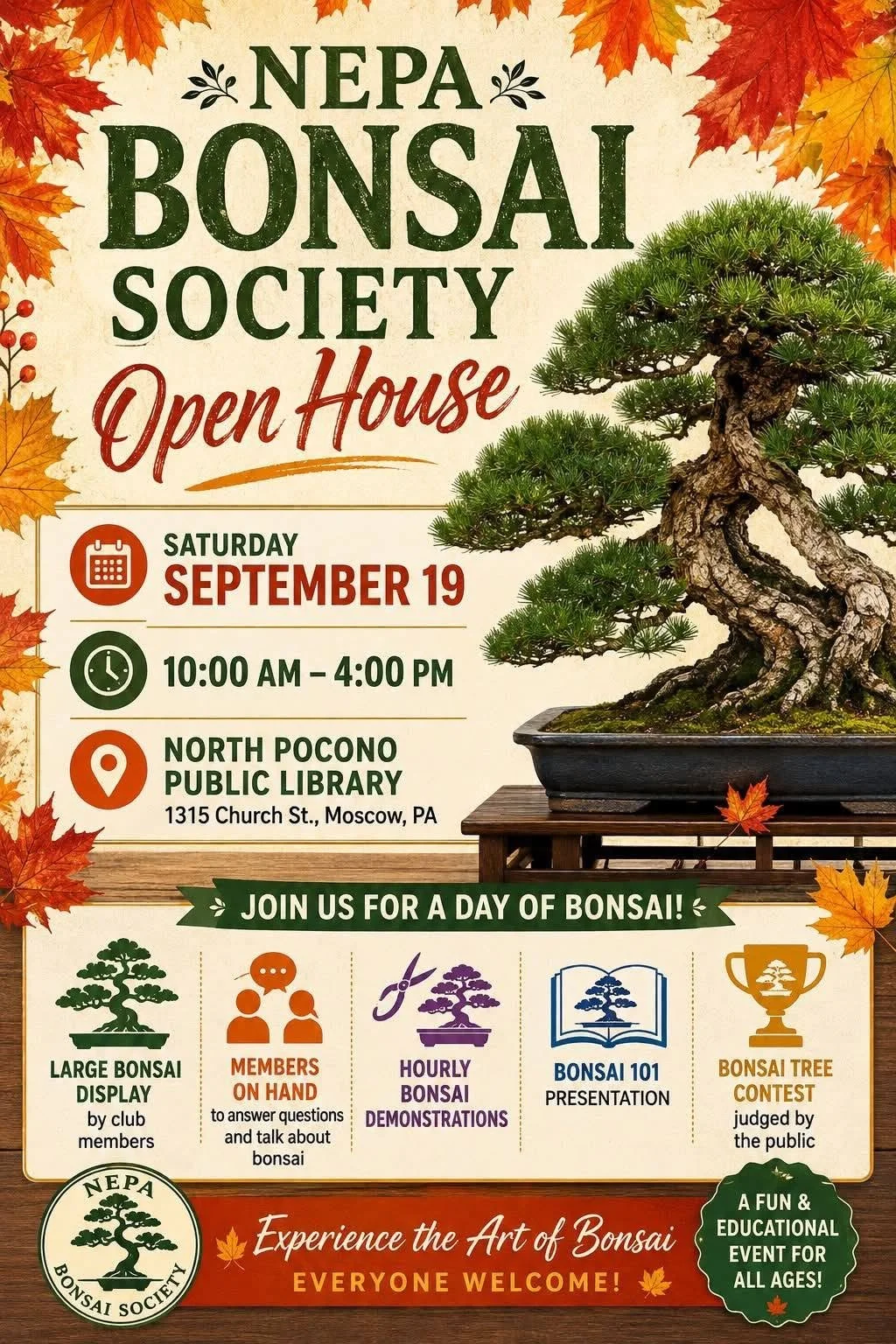 NEPA Bonsai Society Open House