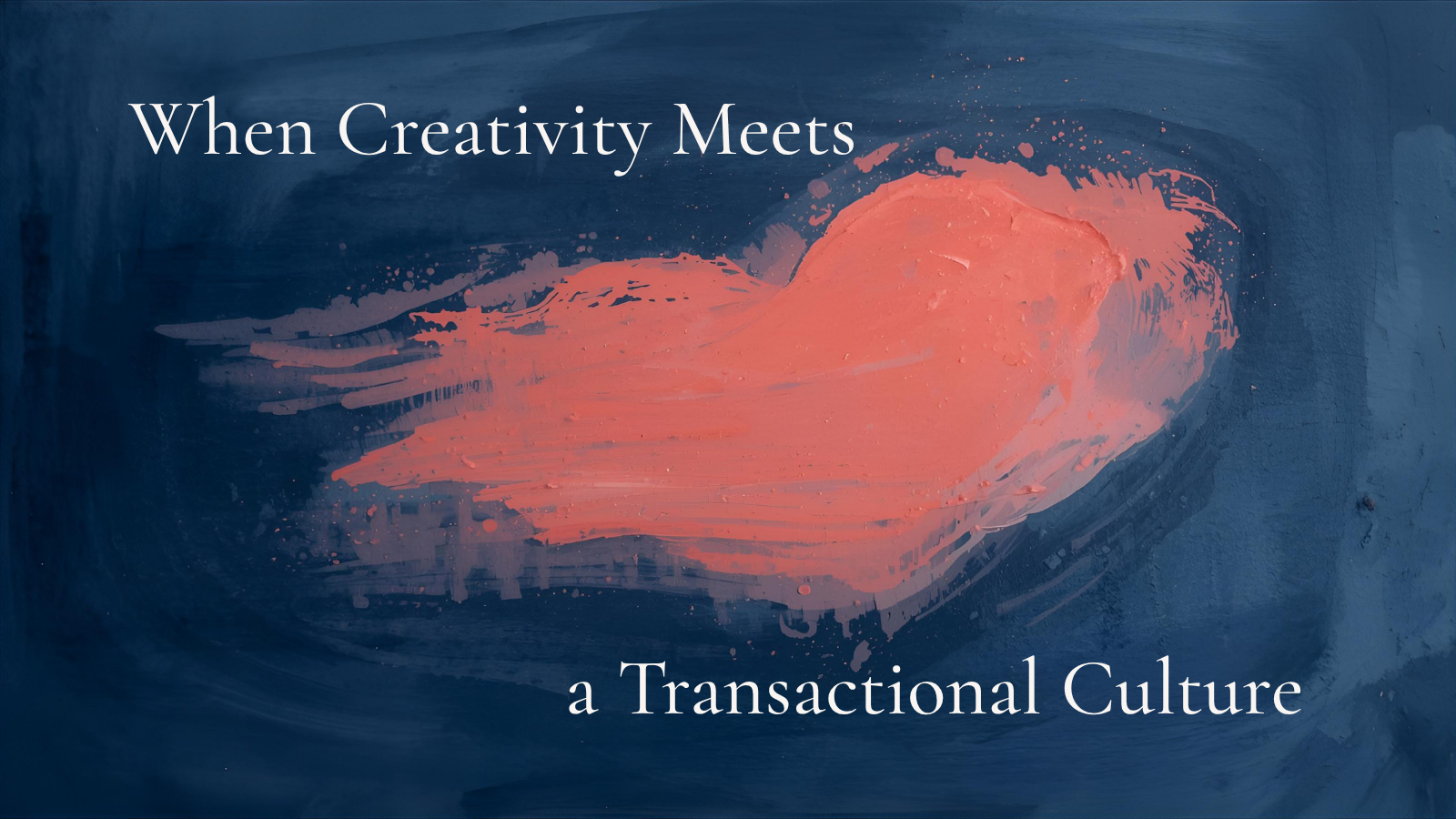 When Creativity Meets a Transactional Culture