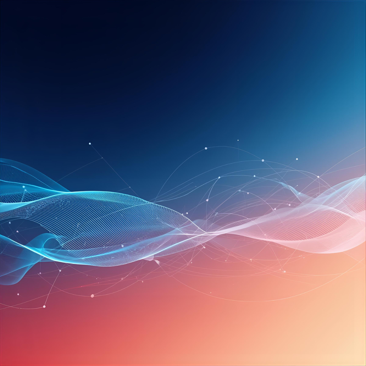 Abstract cobalt and coral design symbolising global innovation, creativity, and leadership by Jena Miller