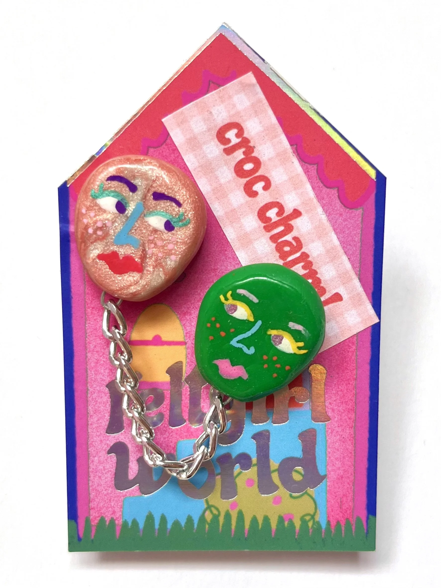 feltgirlworld Two Face Croc Charms