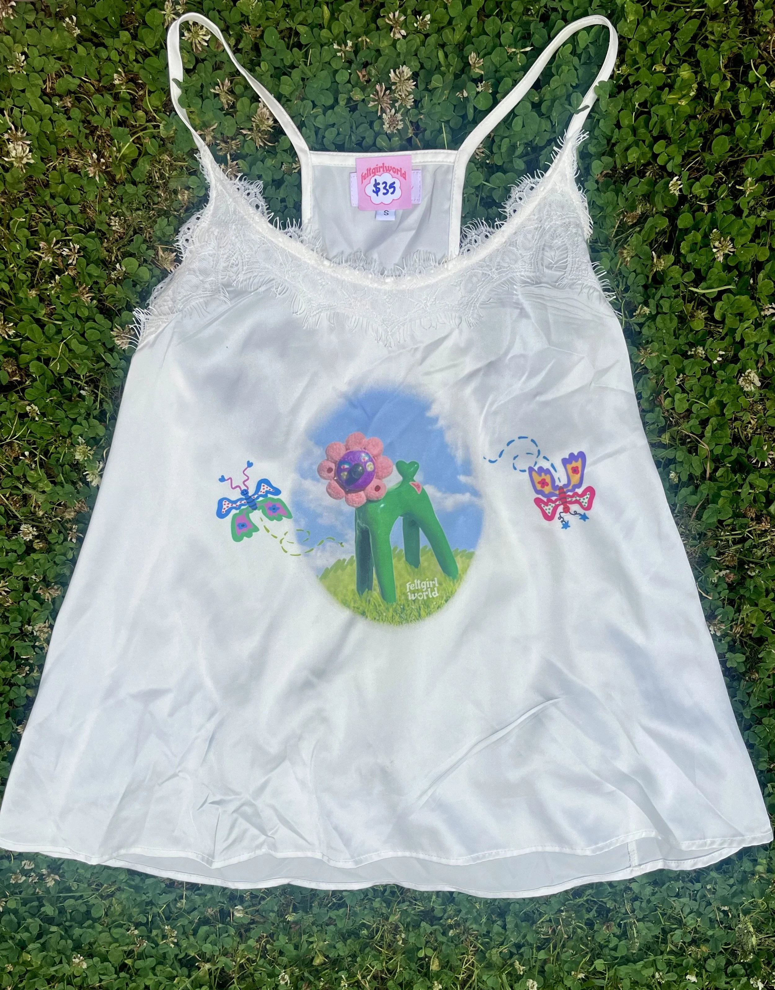 feltgirlworld Feltotop Butterfly Lace Tank