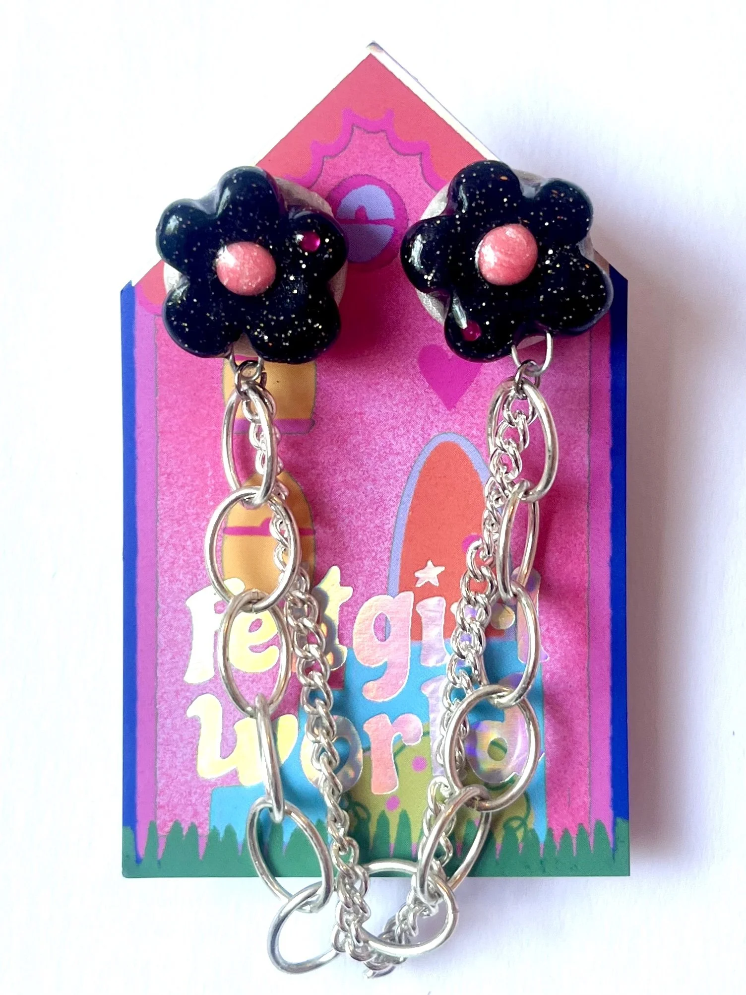 feltgirlworld flower collar charm pins