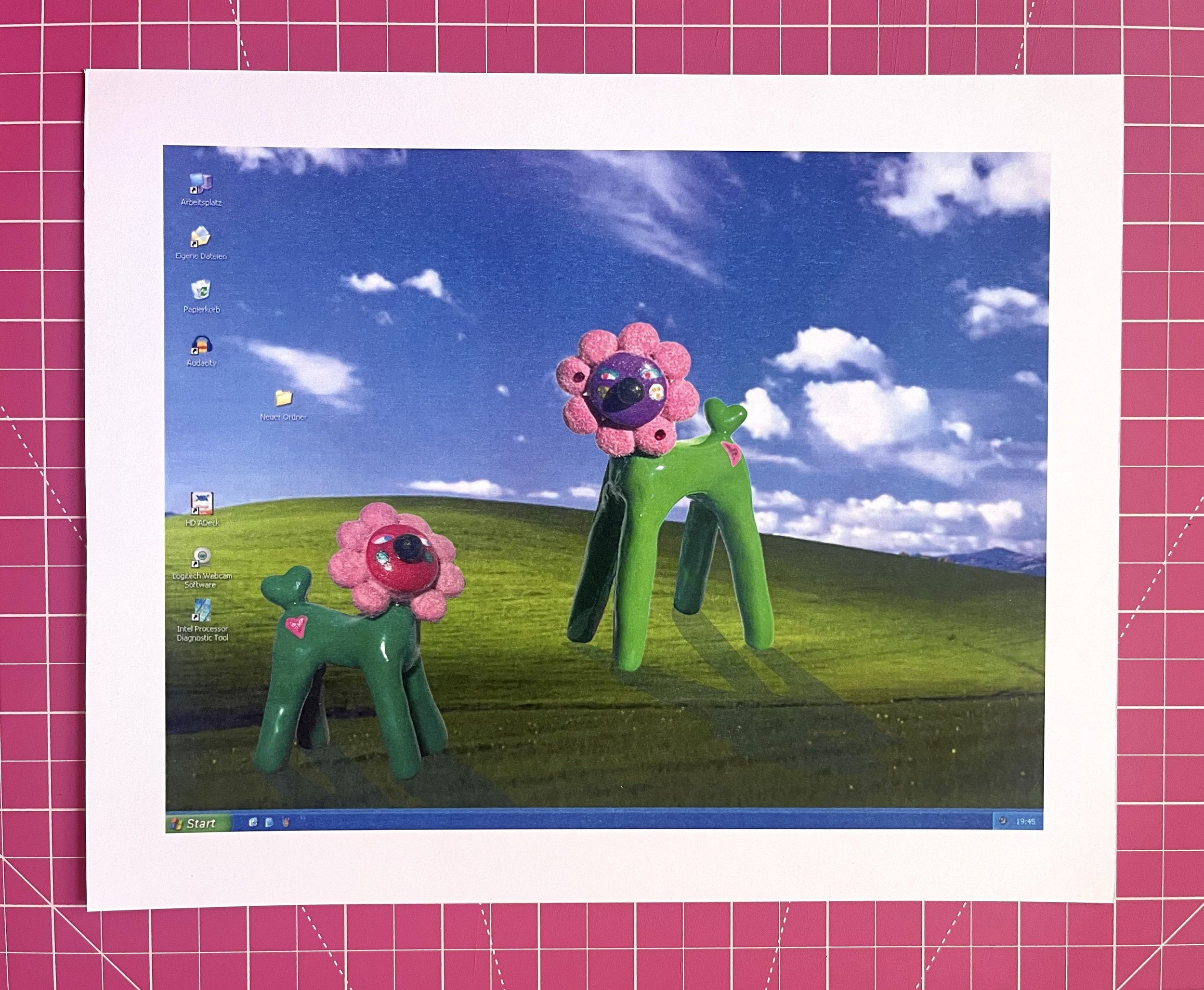 feltgirlworld Frolicking Feltopops Print