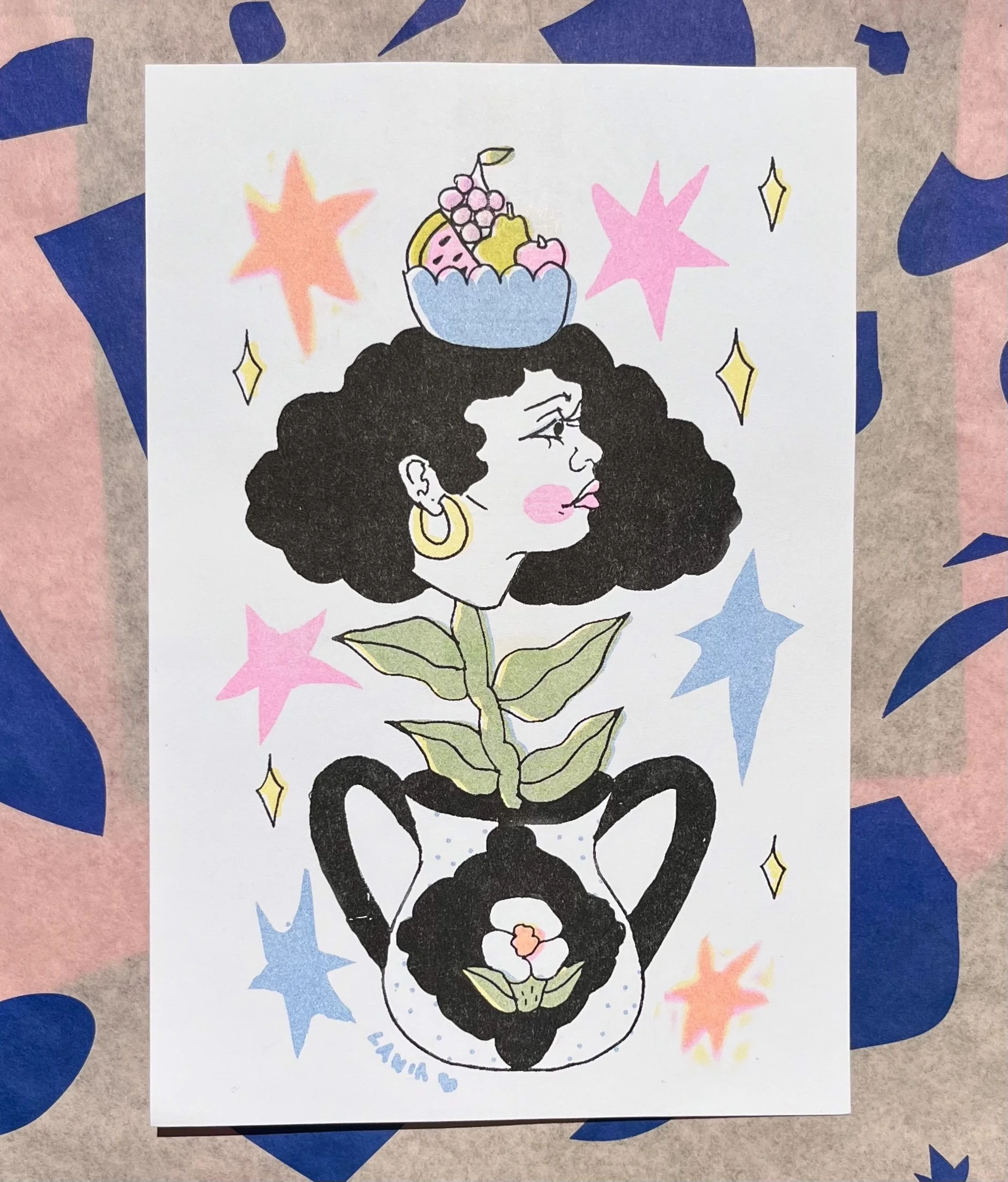 LaNia Sproles Face Vase Riso