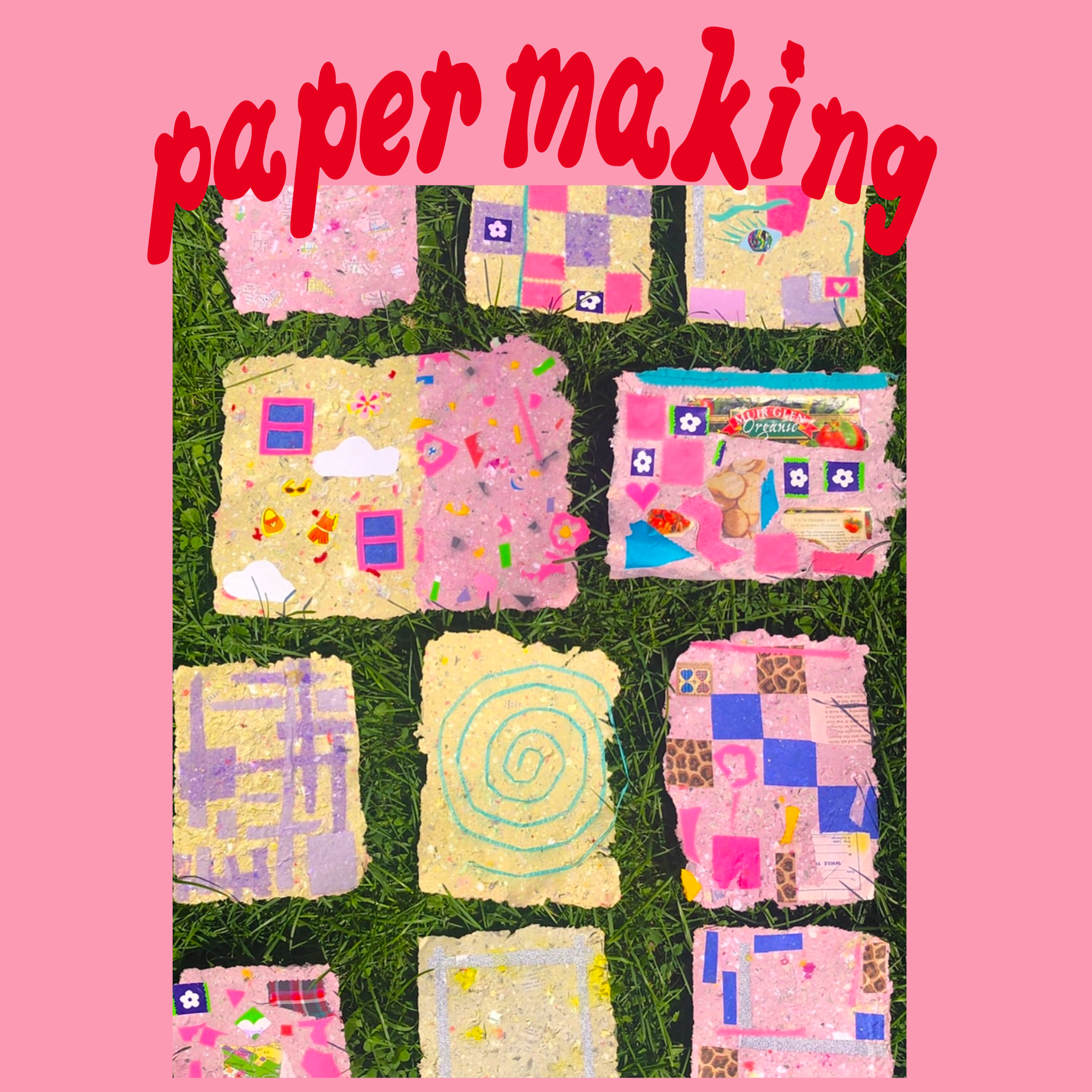 Collage Paper Making 8/19