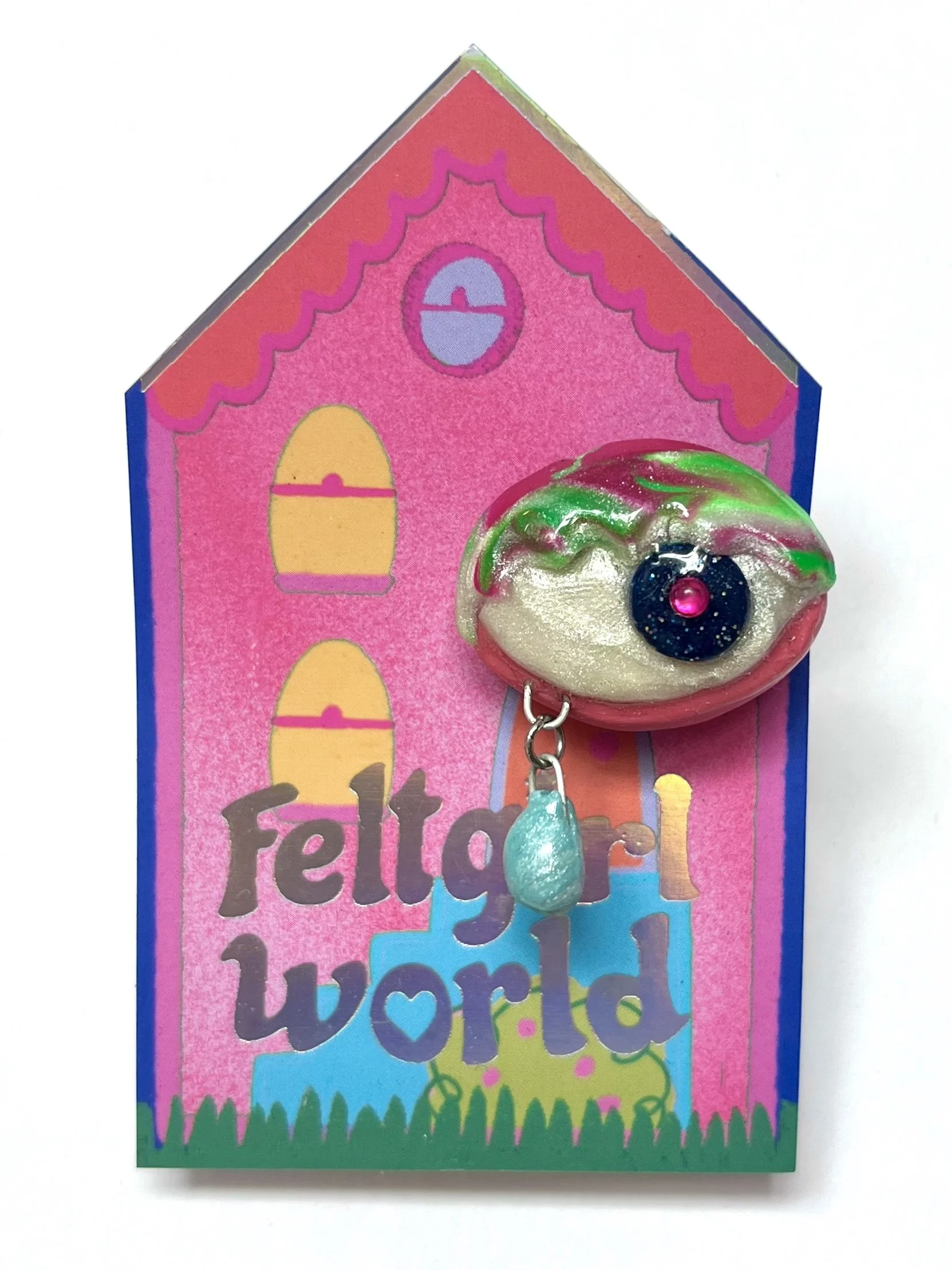 feltgirlworld Teardrop Barrette