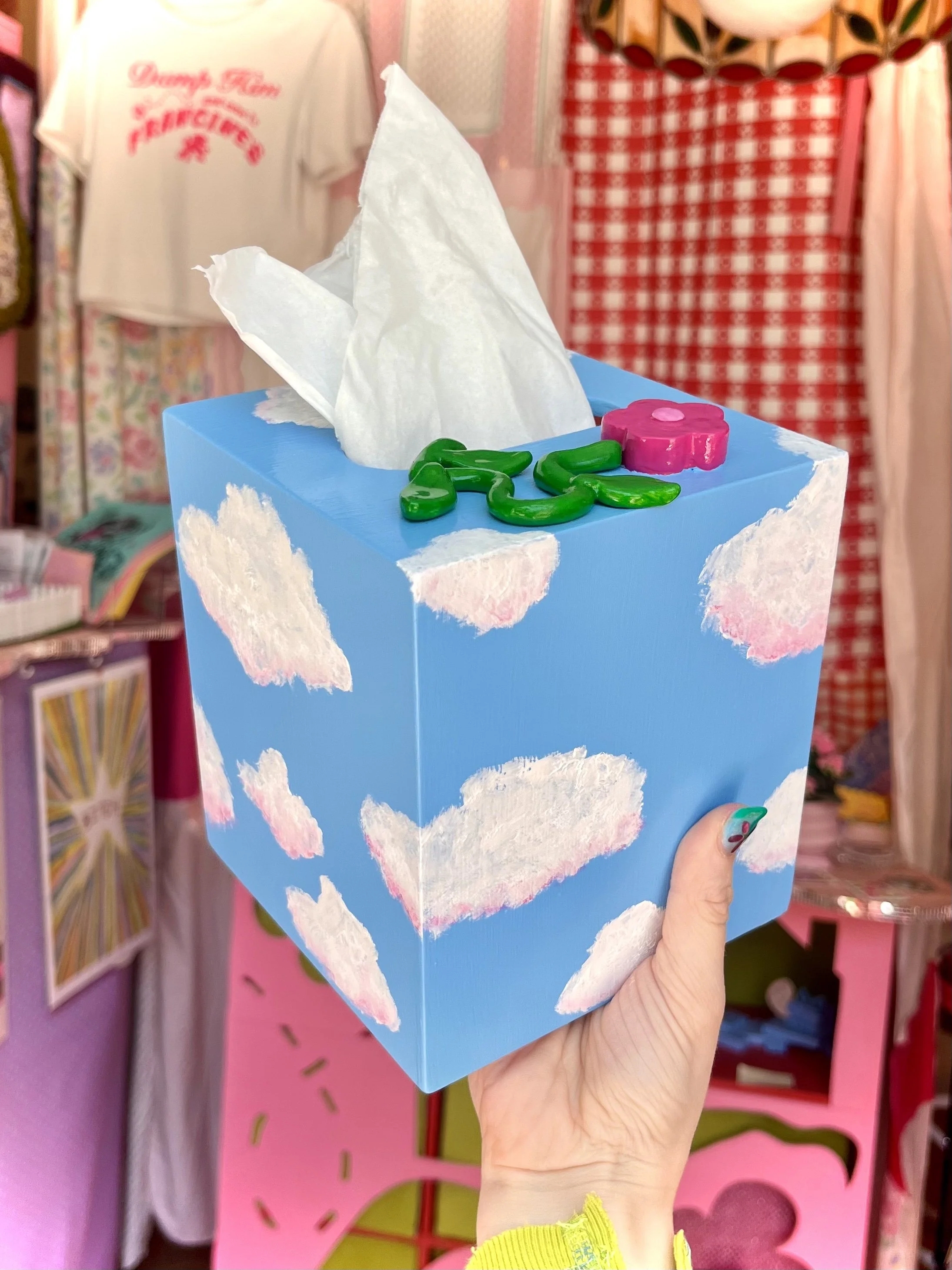 feltgirlworld Cloud Tissue Box Cover