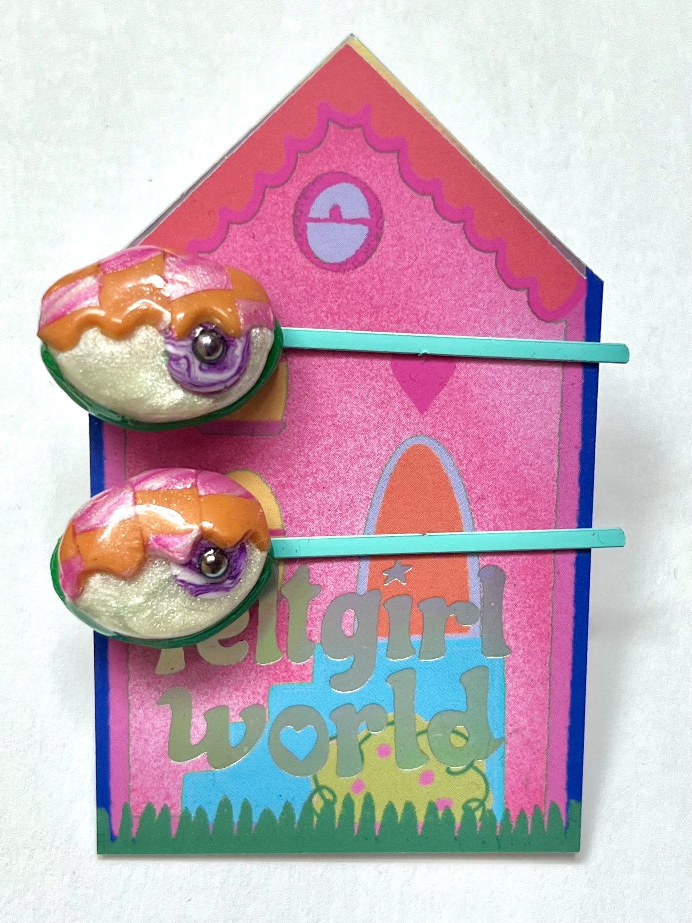 feltgirlworld Eye Barrette Duo