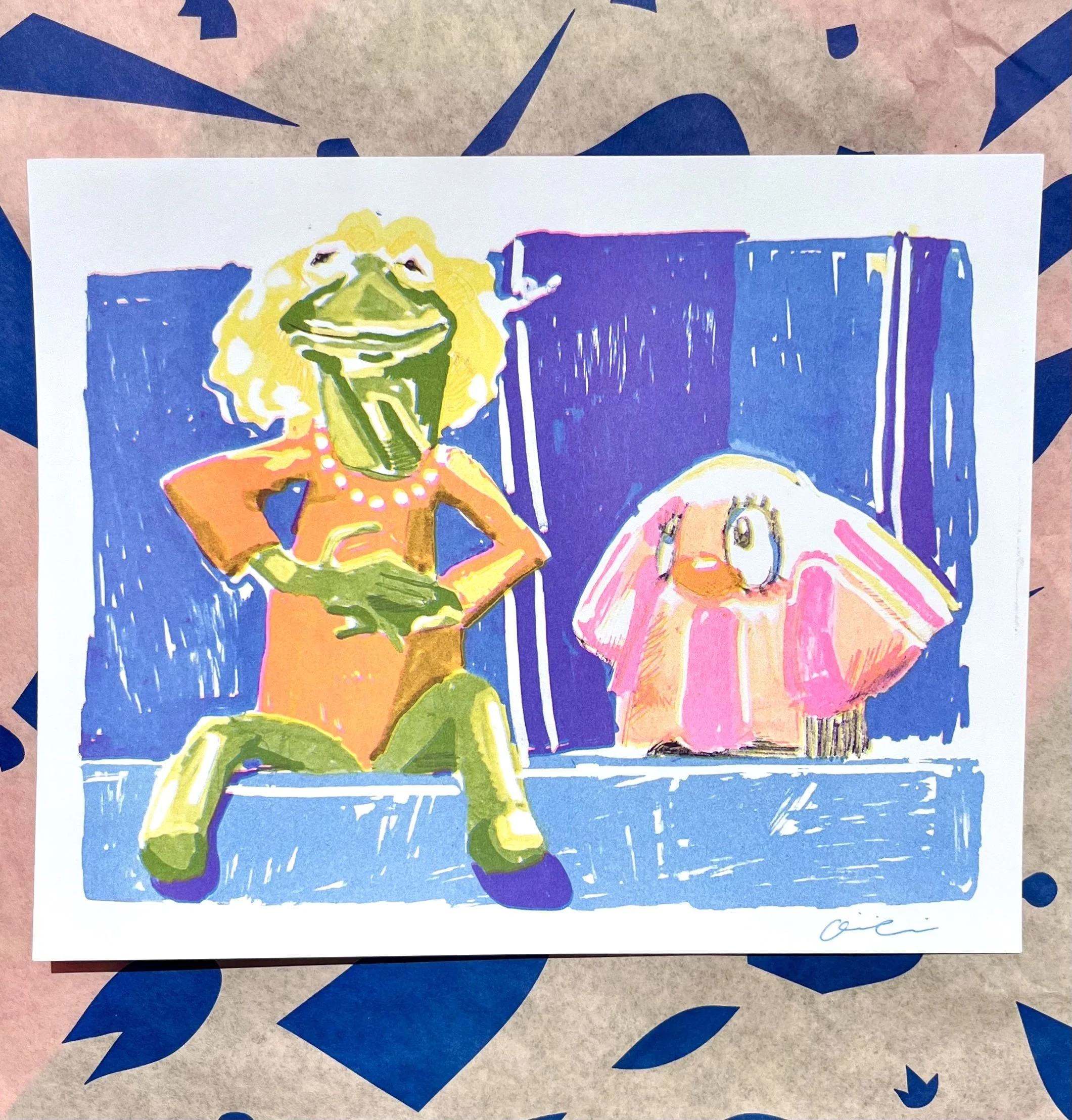 Olivia Comai Kermeena Riso Print