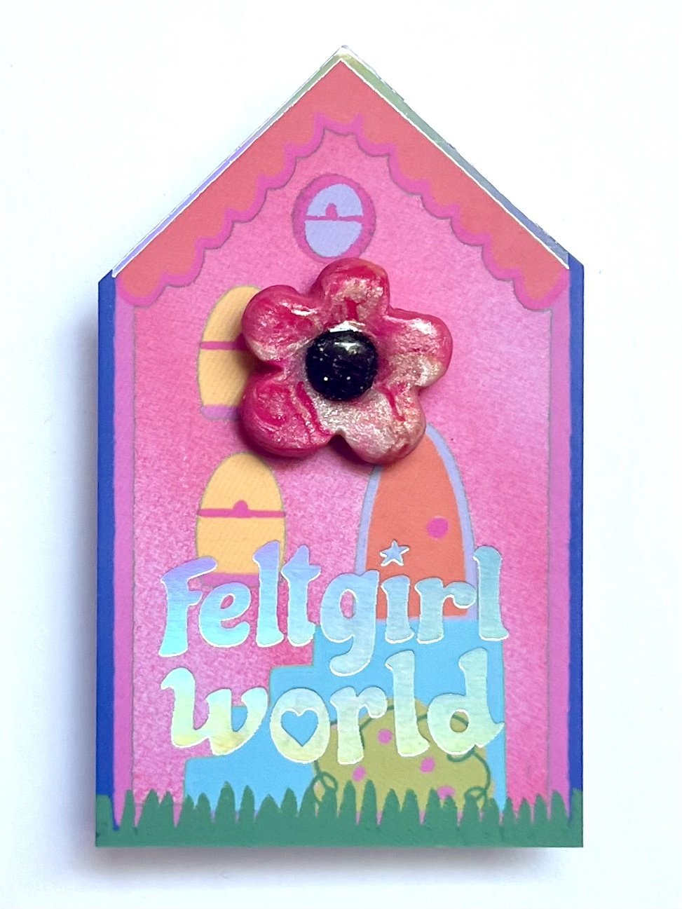 feltgirlworld Flower Pin