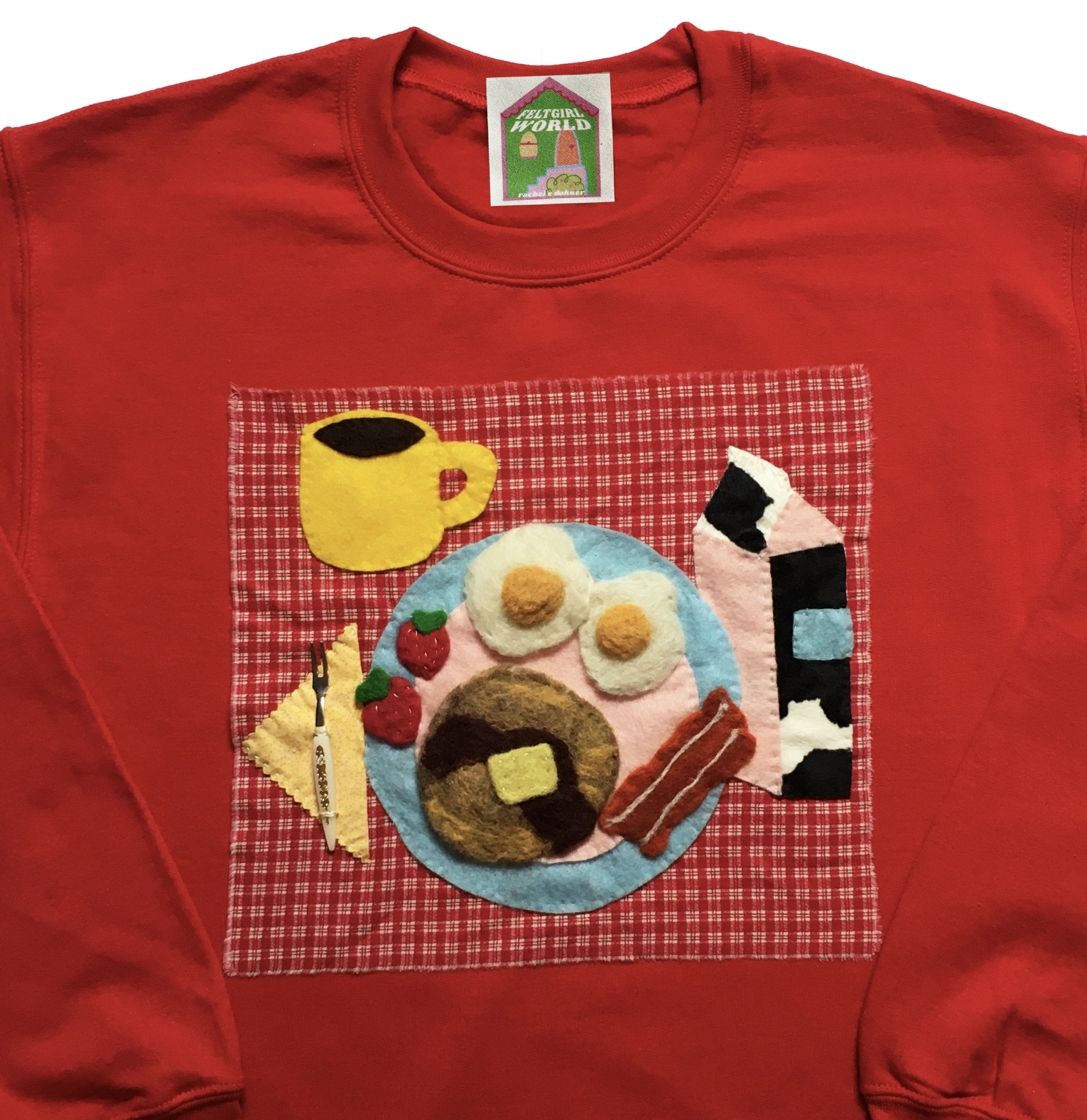feltgirlworld Breakfast Sweater - PREORDER