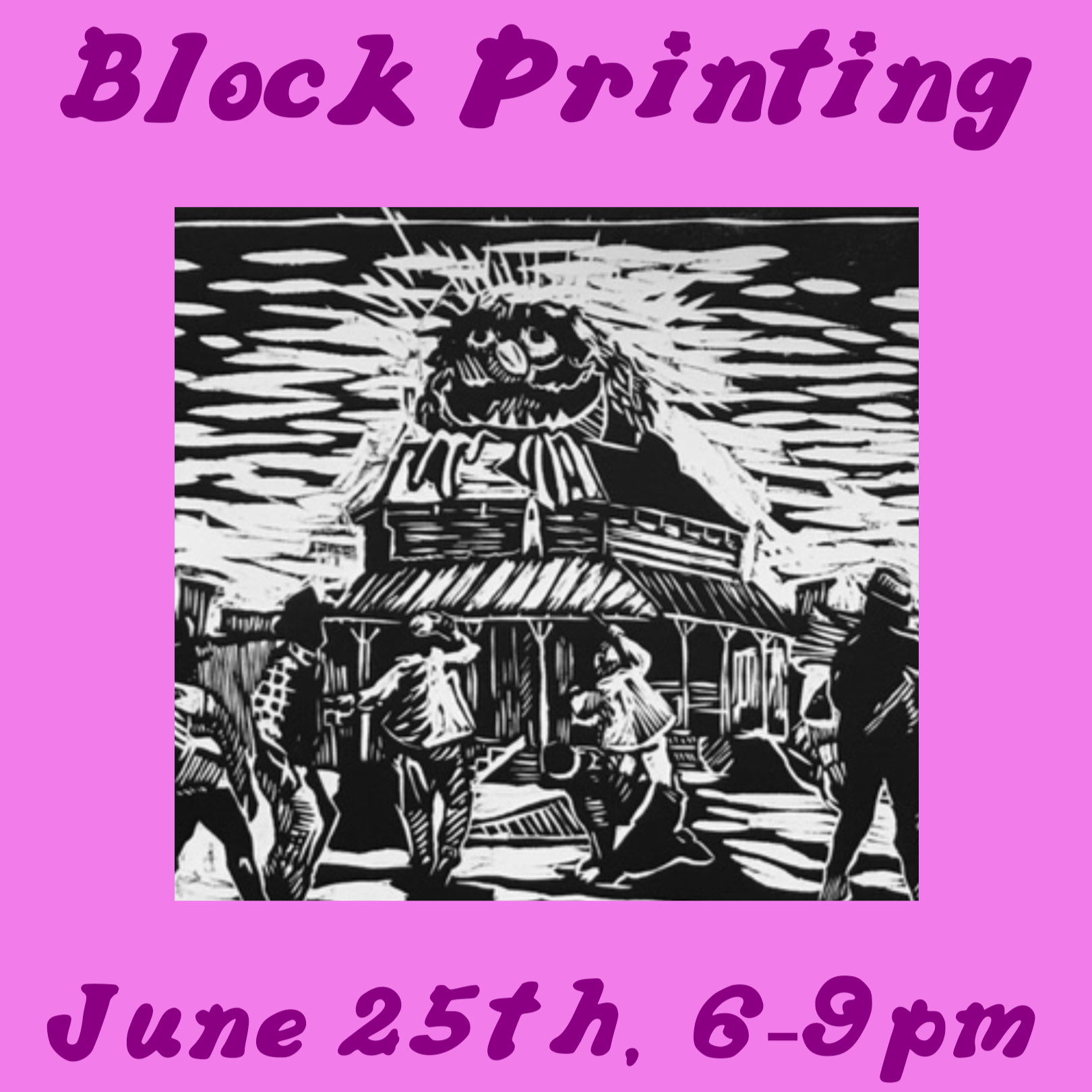 Block Printing Workshop 6/25