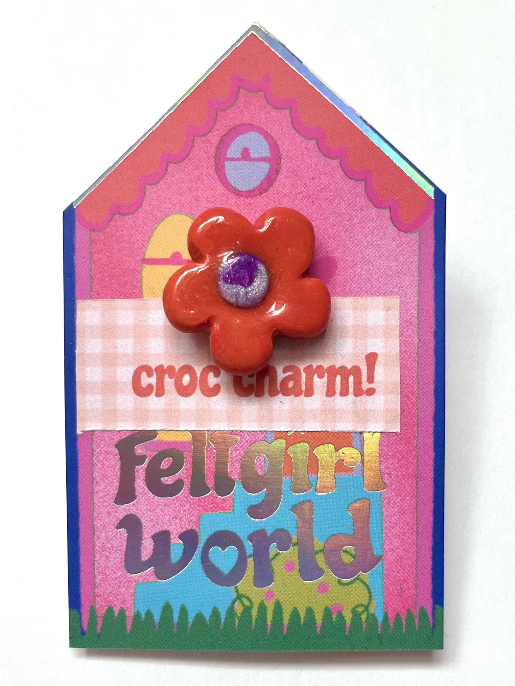 feltgirlworld Flower Croc Charm