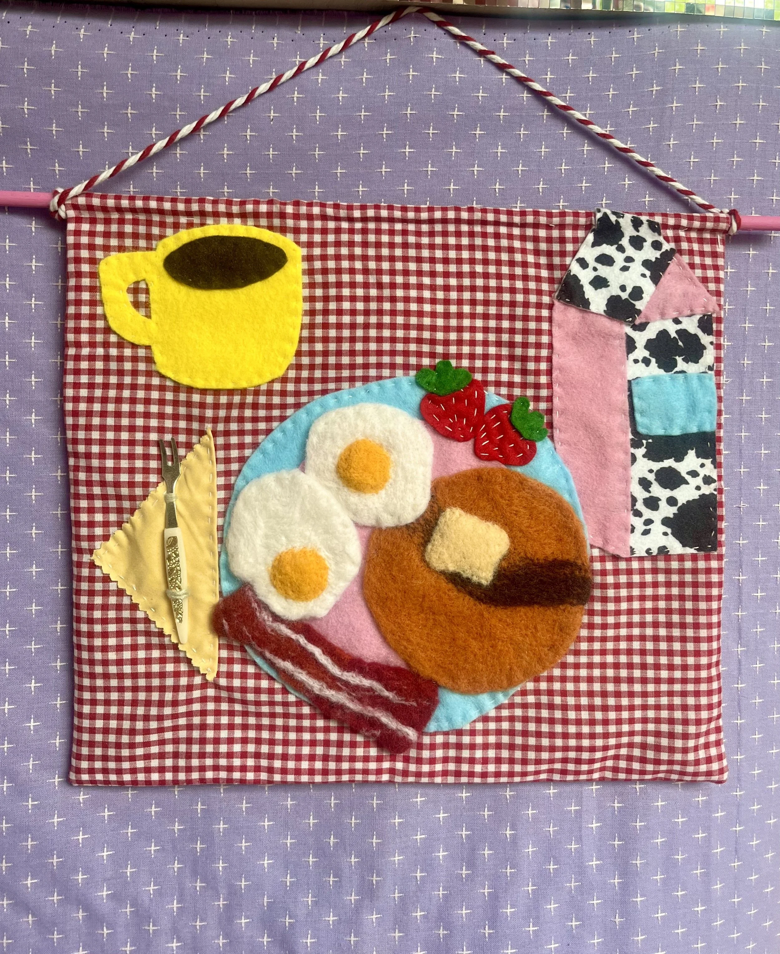 feltgirlworld Breakfast Wall Hanging