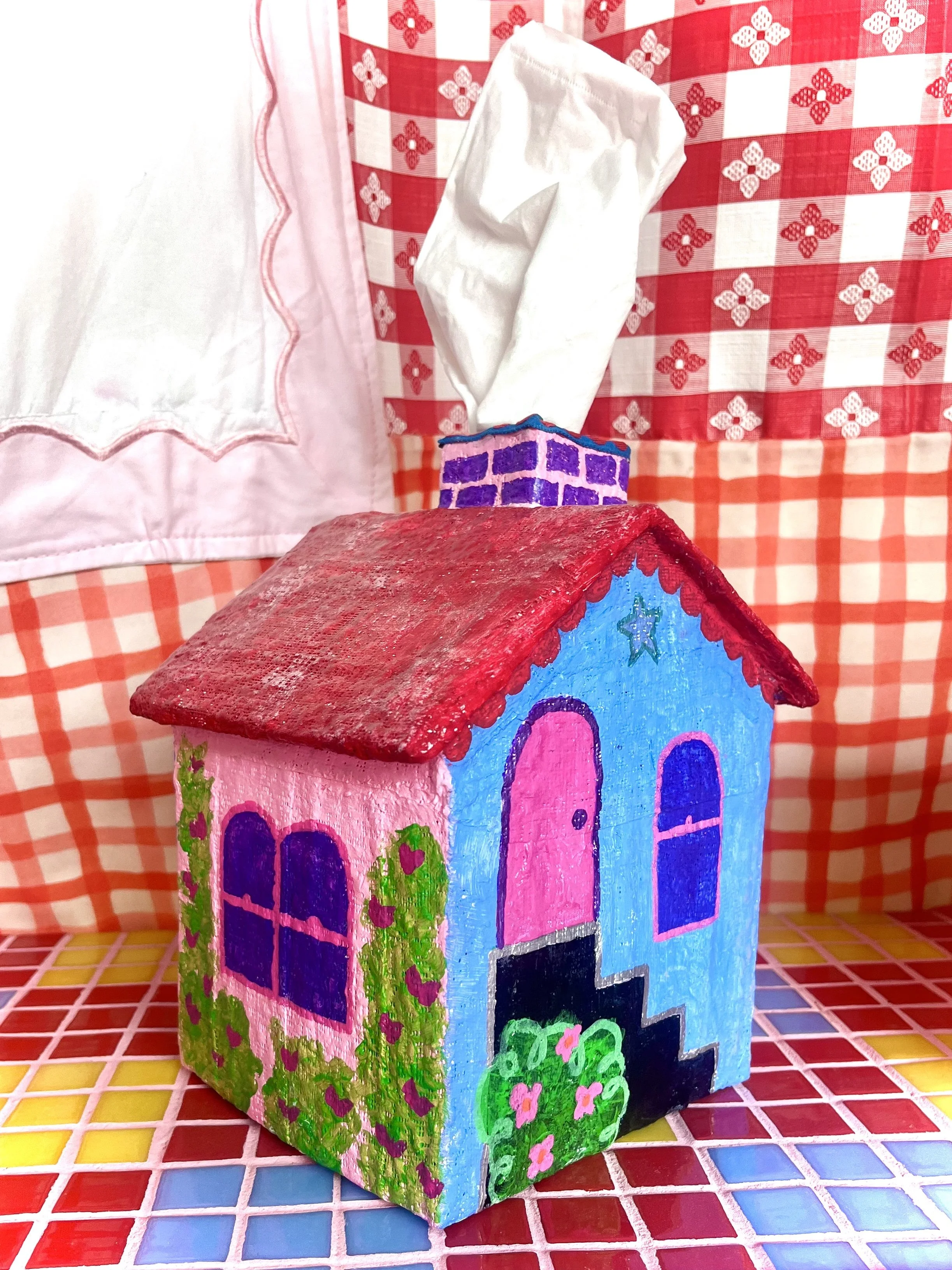 feltgirlworld House Tissue Box Cover