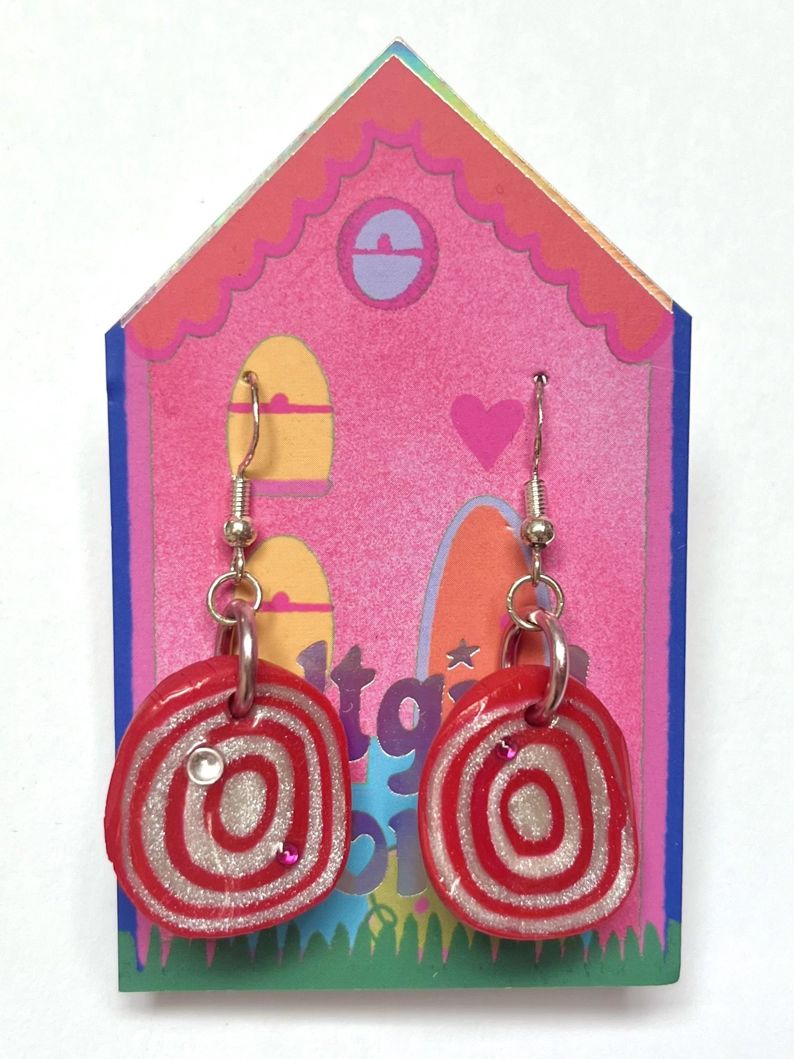 feltgirlworld Shallot Spiral Dangle Earrings