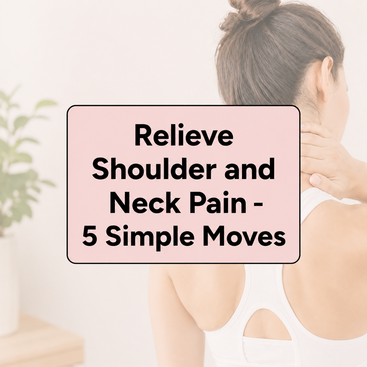 5 Simple Moves To Relieve Shoulder + Neck Pain
