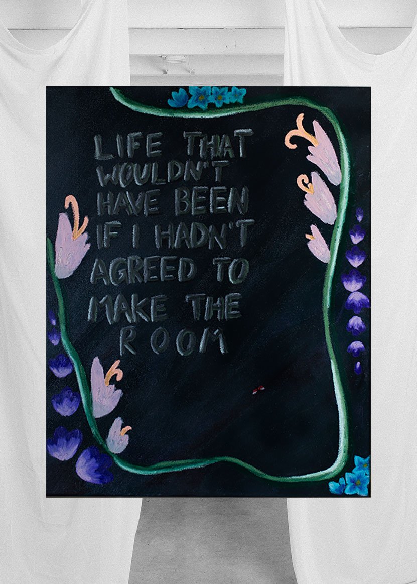 "New Life" Original 16x20 Acrylic and Oil Pastel