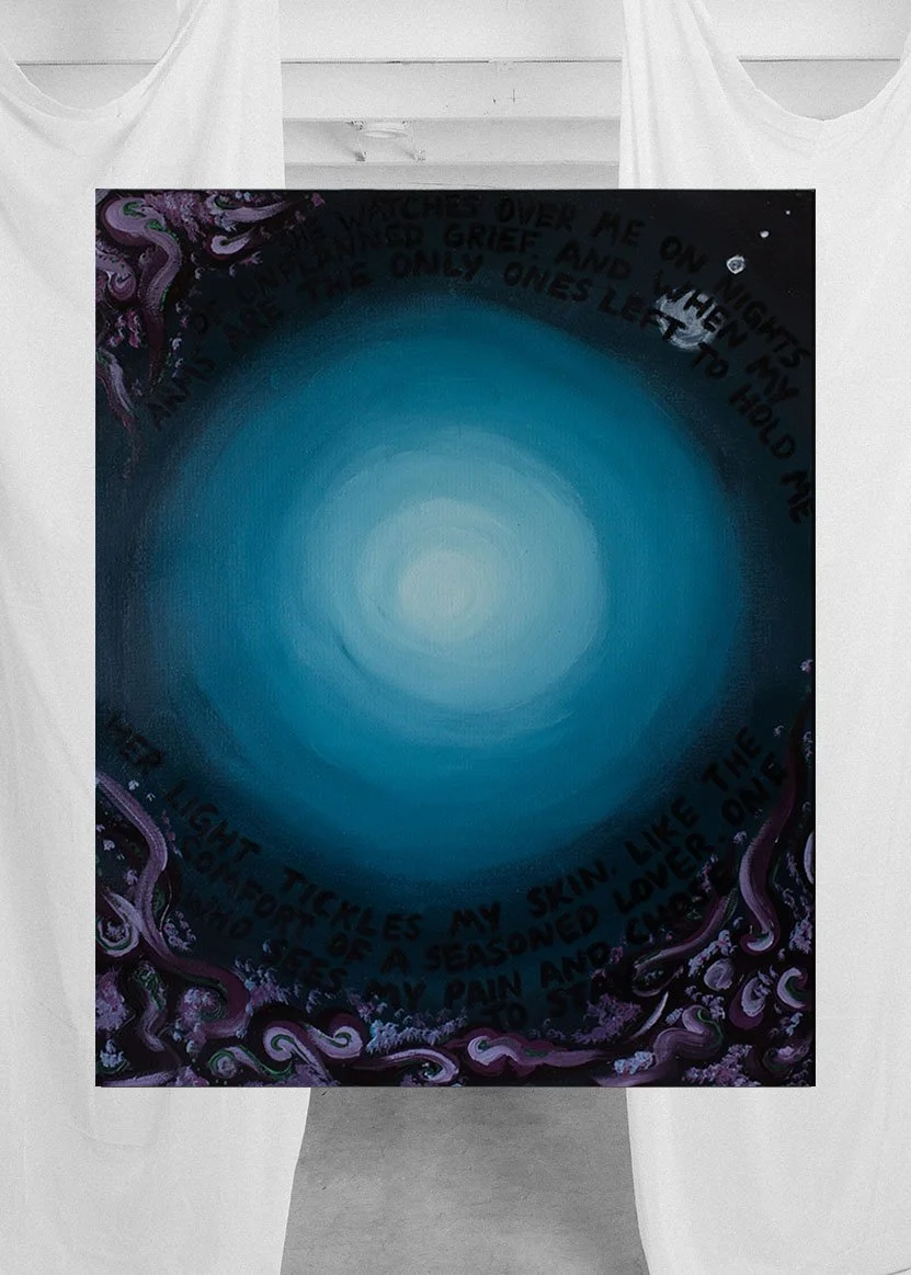 "Seasoned Lover" Original 16x20 Acrylic and Oil Pastel