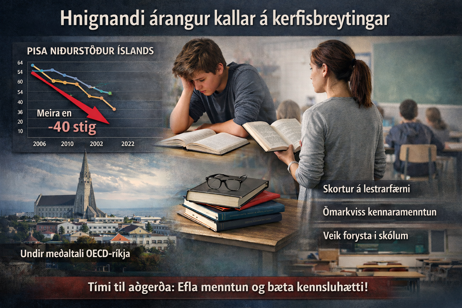 Menntun kennara og lestrarvandinn