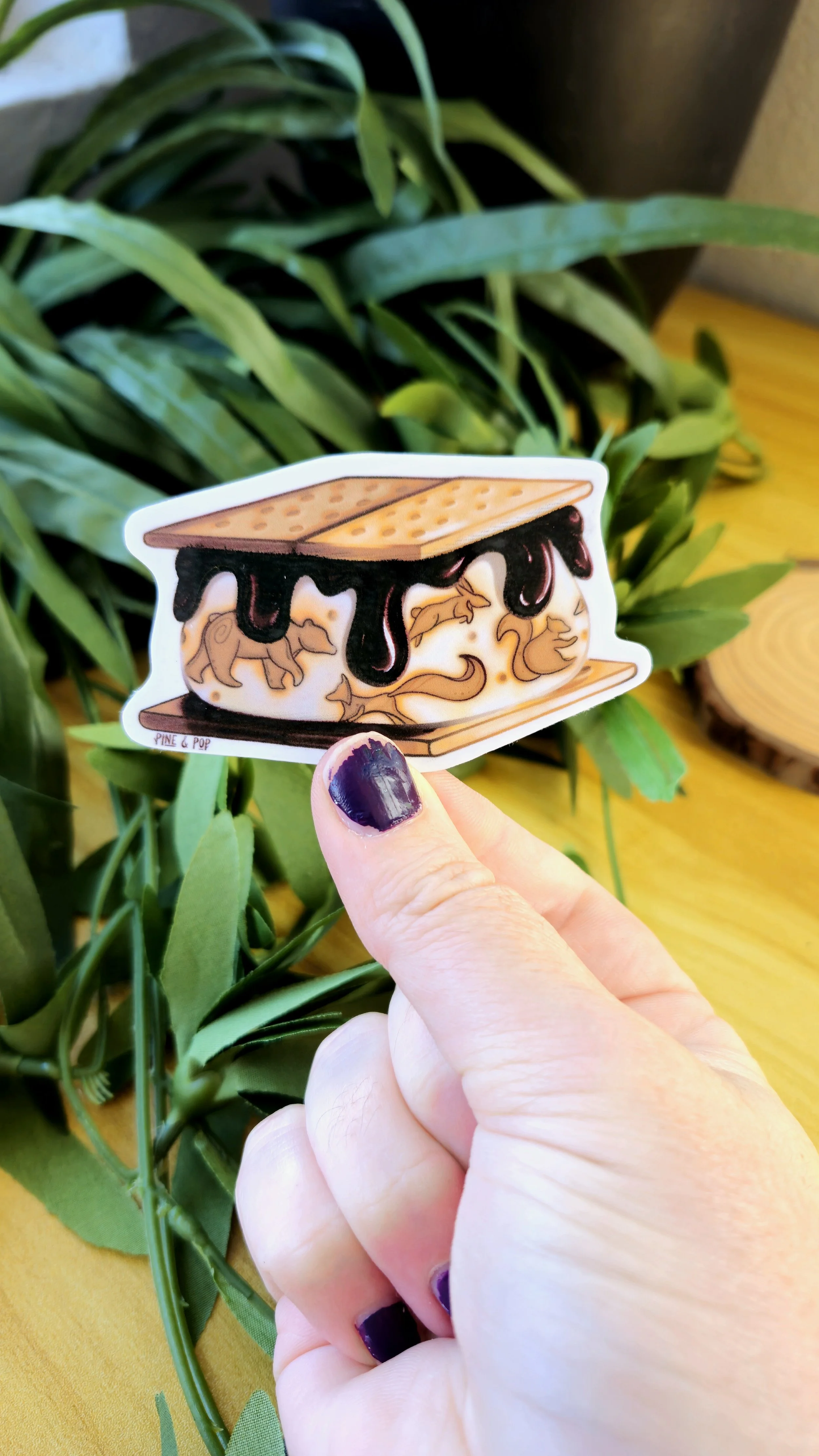 Animal S'more Sticker