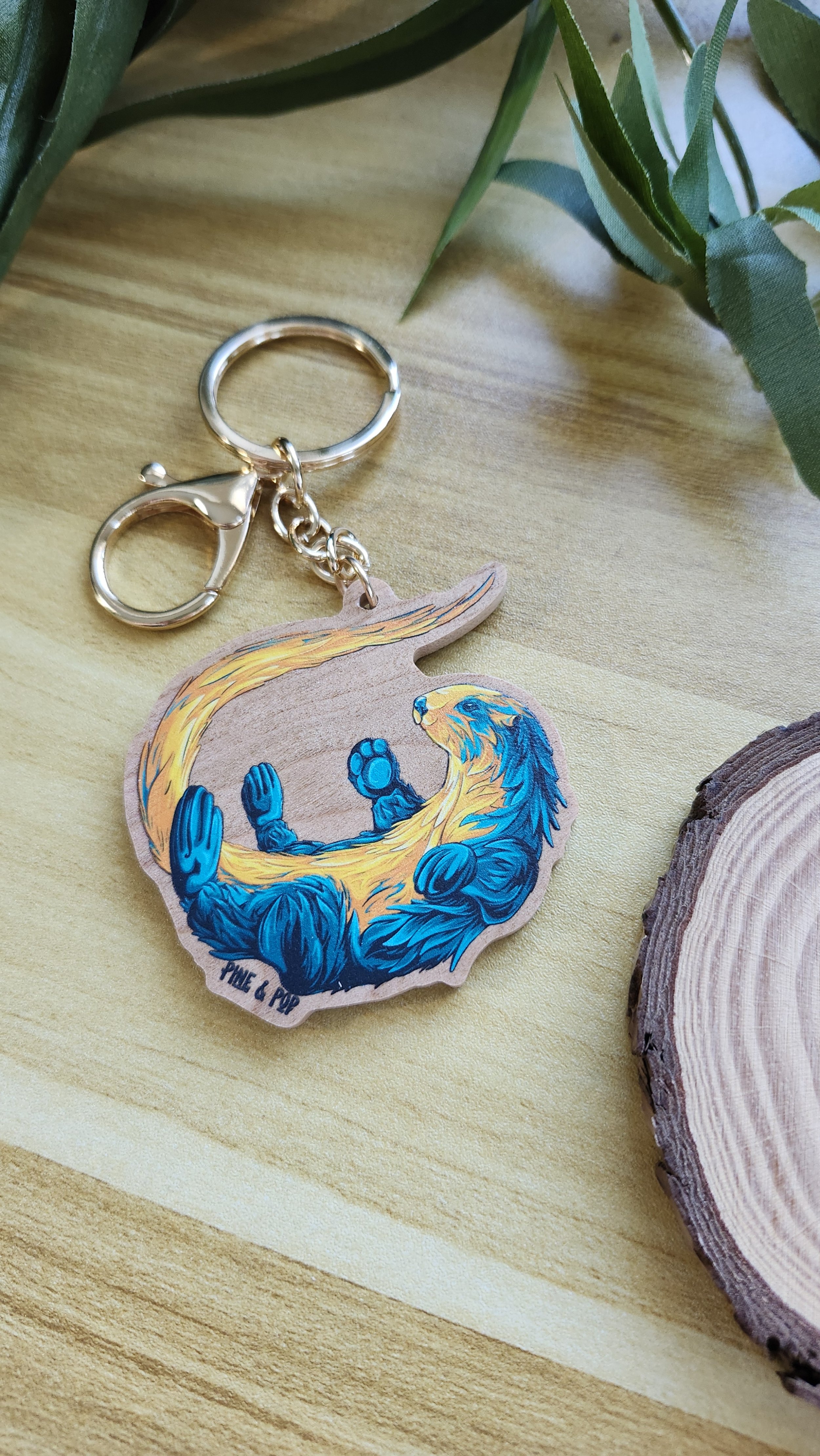 Otter (Full Body) Keychain