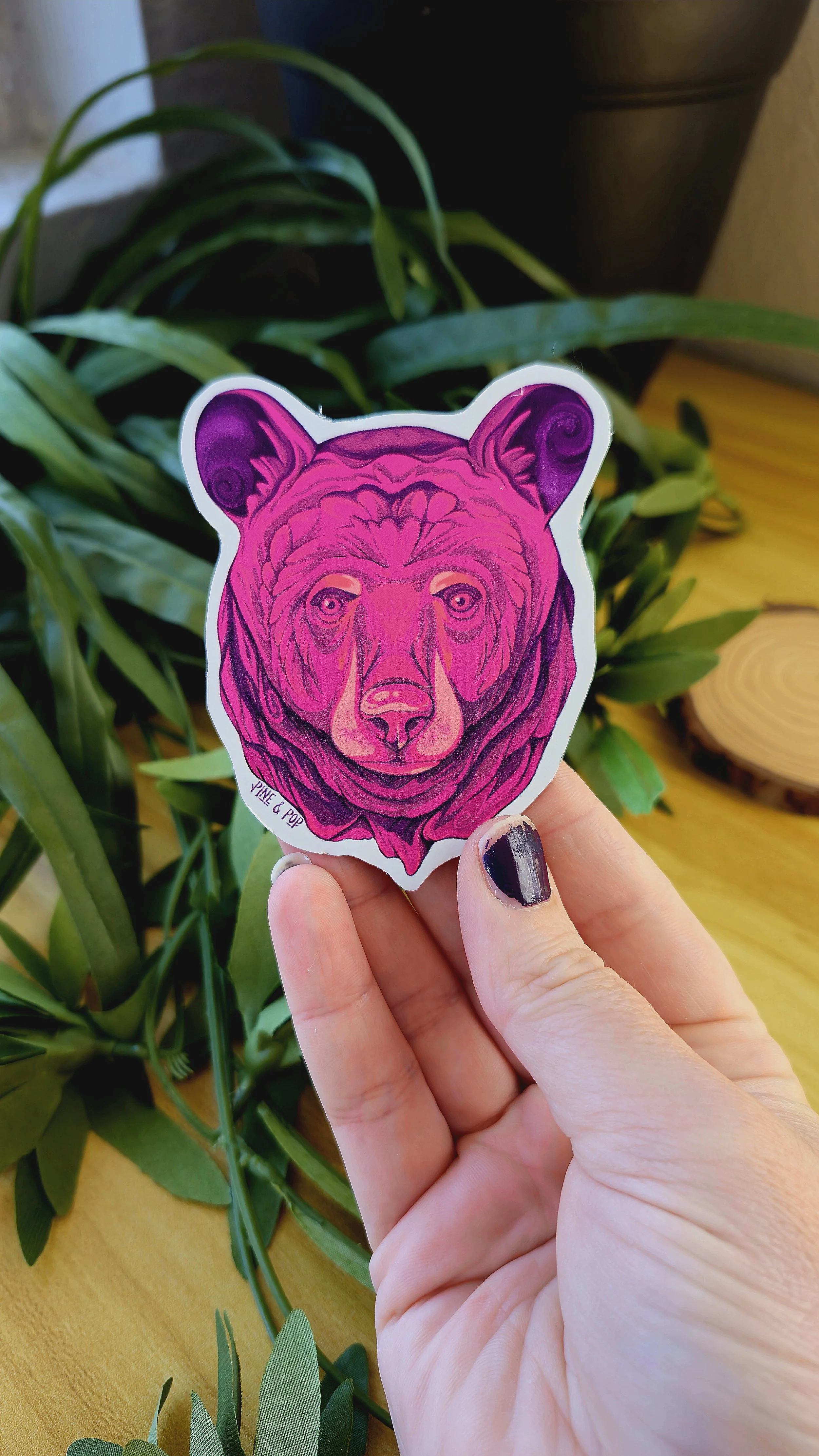 Black Bear Head Magnet