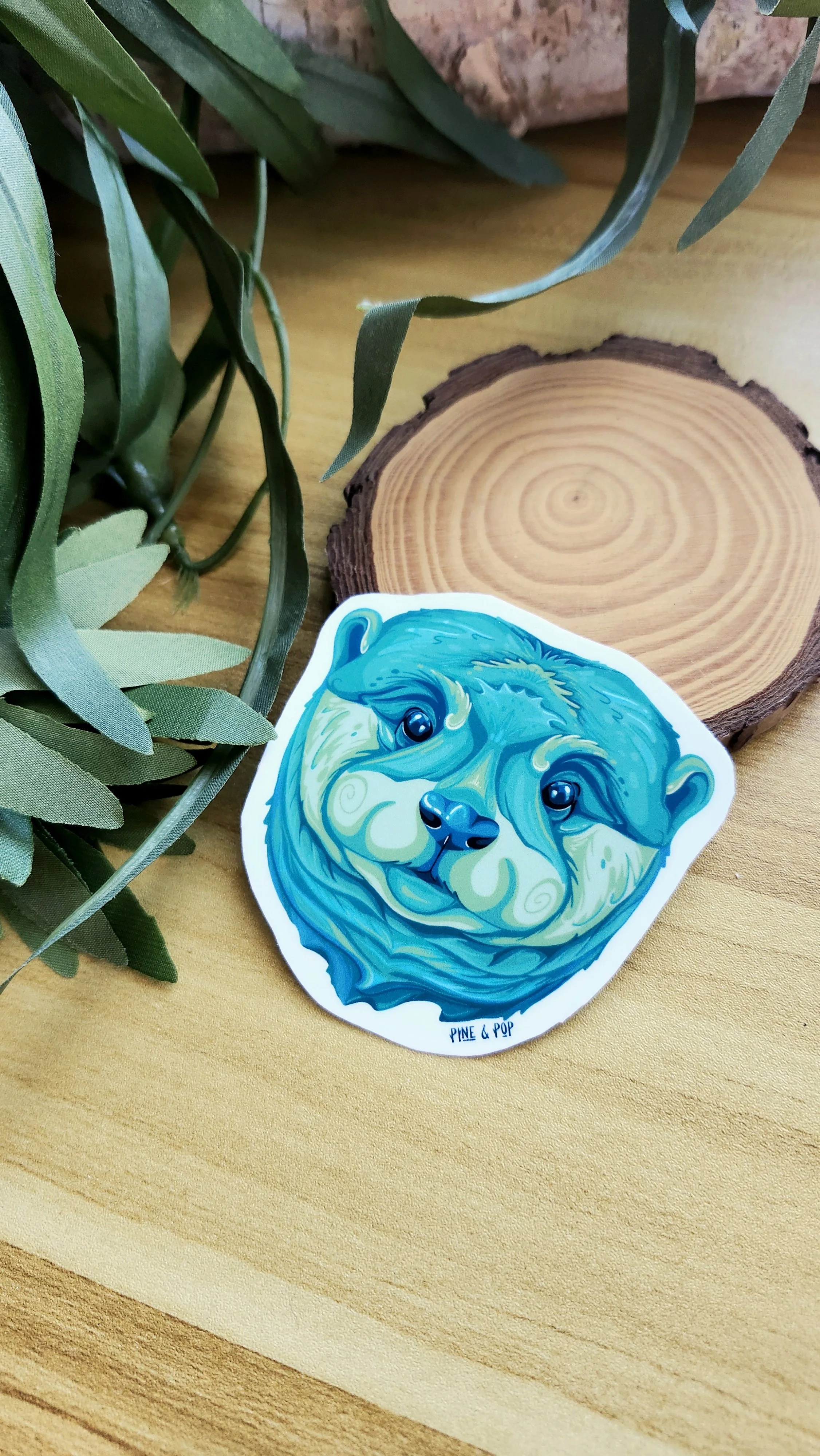 Otter Head Sticker