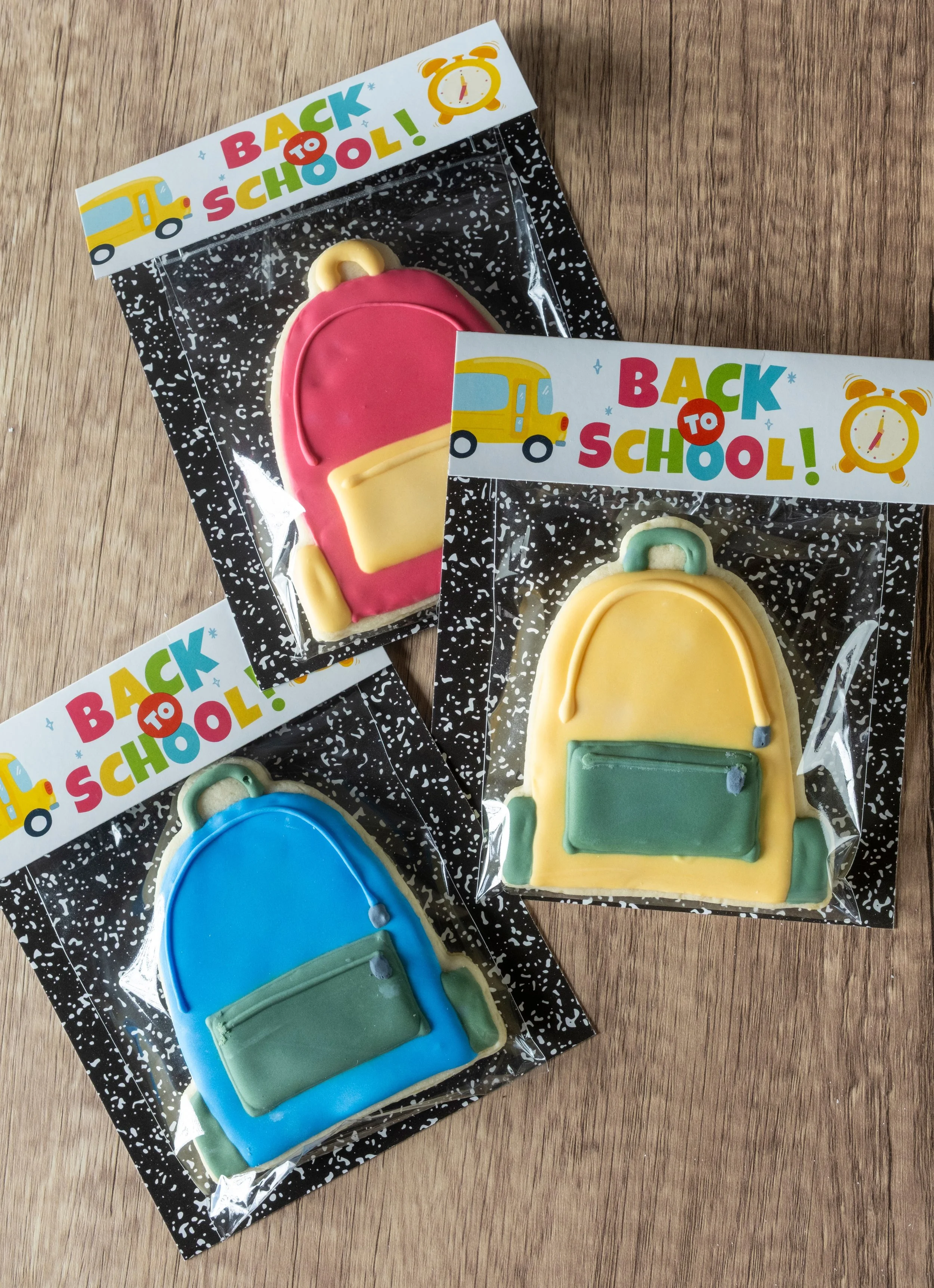 School Backpack Sugar Cookies