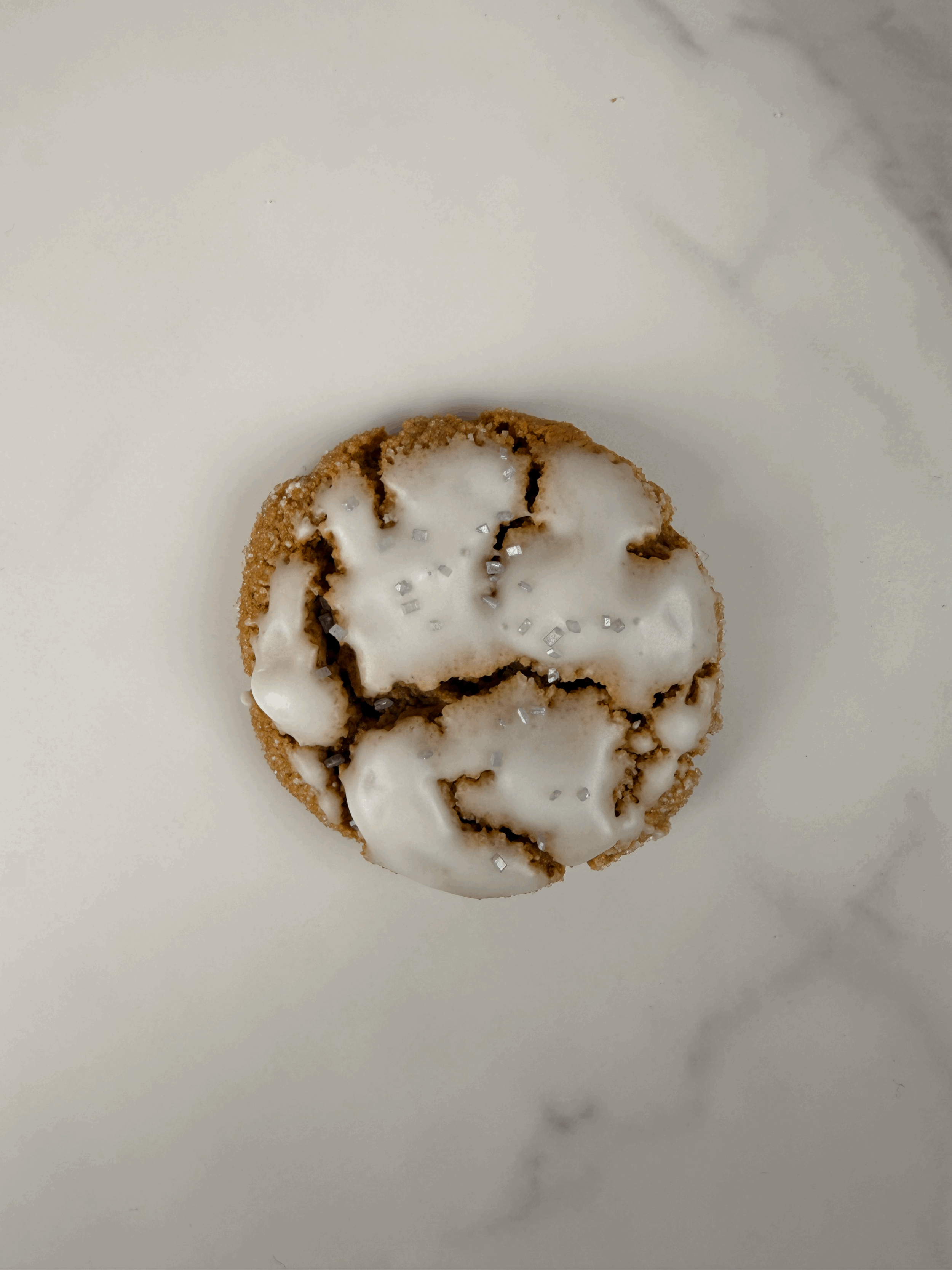 Iced Ginger Molasses Cookies - 1 Dozen