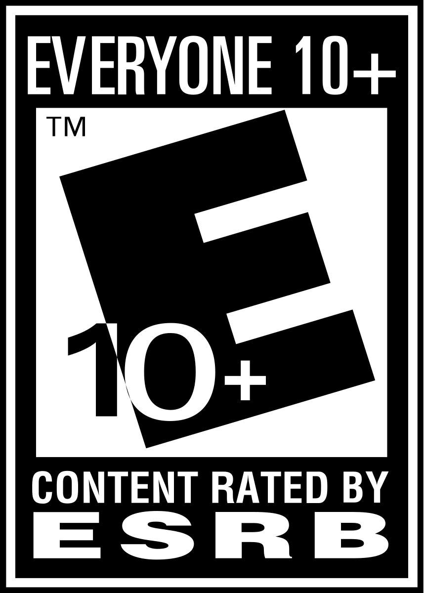 ESRB content rating label indicating content suitable for everyone aged 10 and older.