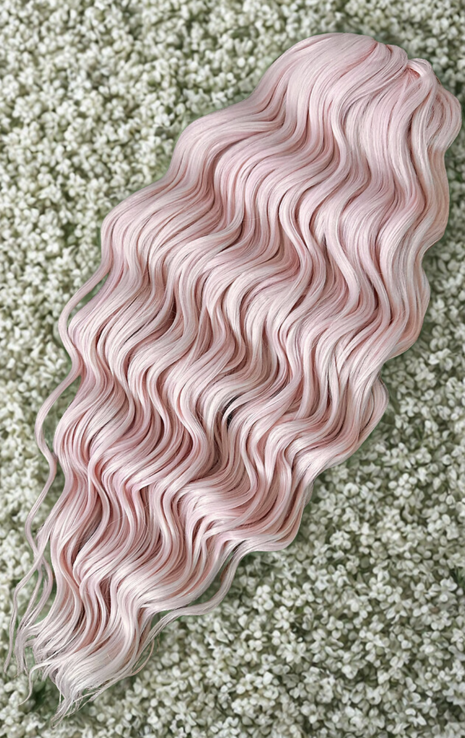 Peach Moonlit Frost Ocean Wave