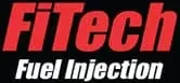 FiTech Fuel Injection logo with red and white text on a black background