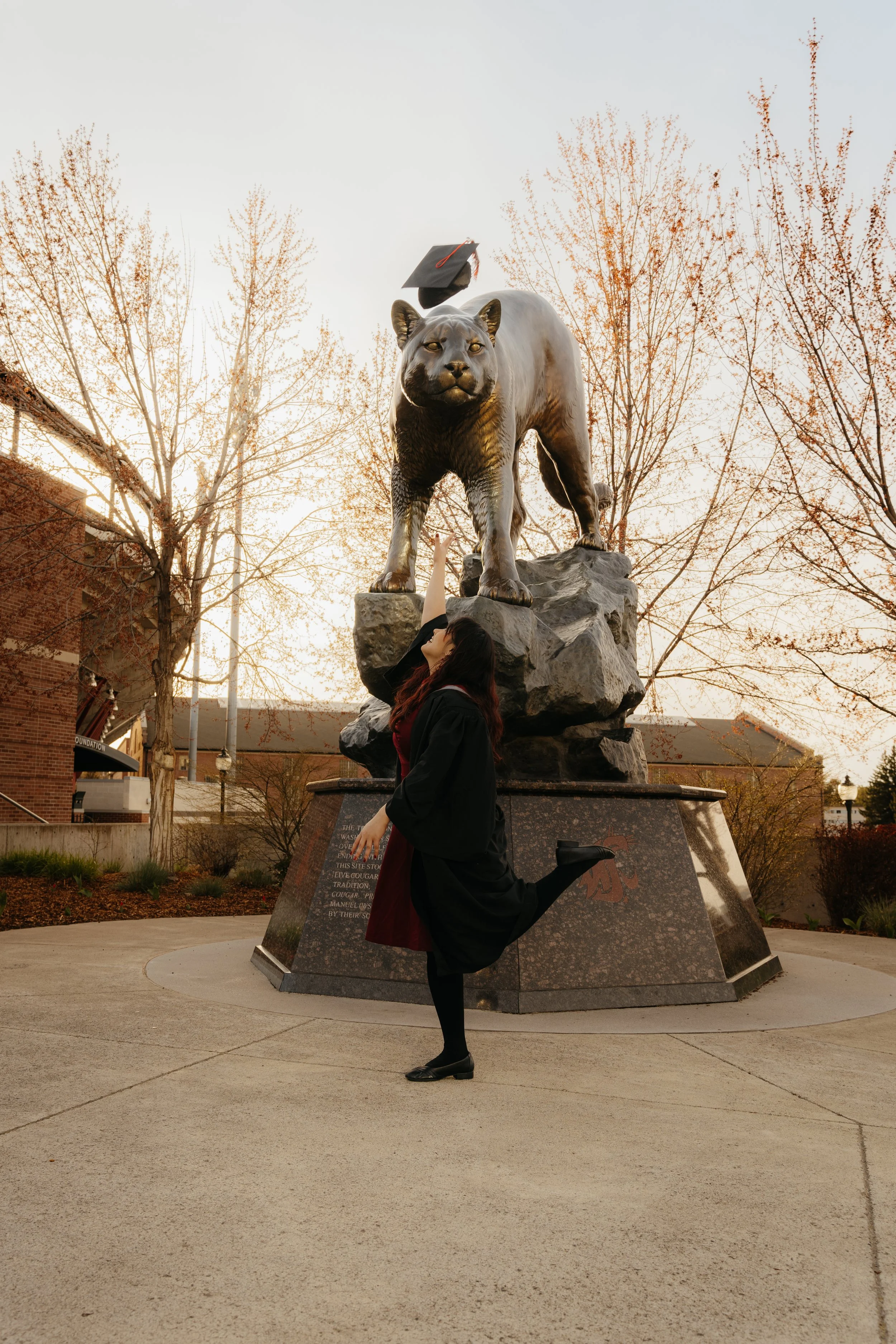 Sita celebrating her graduation