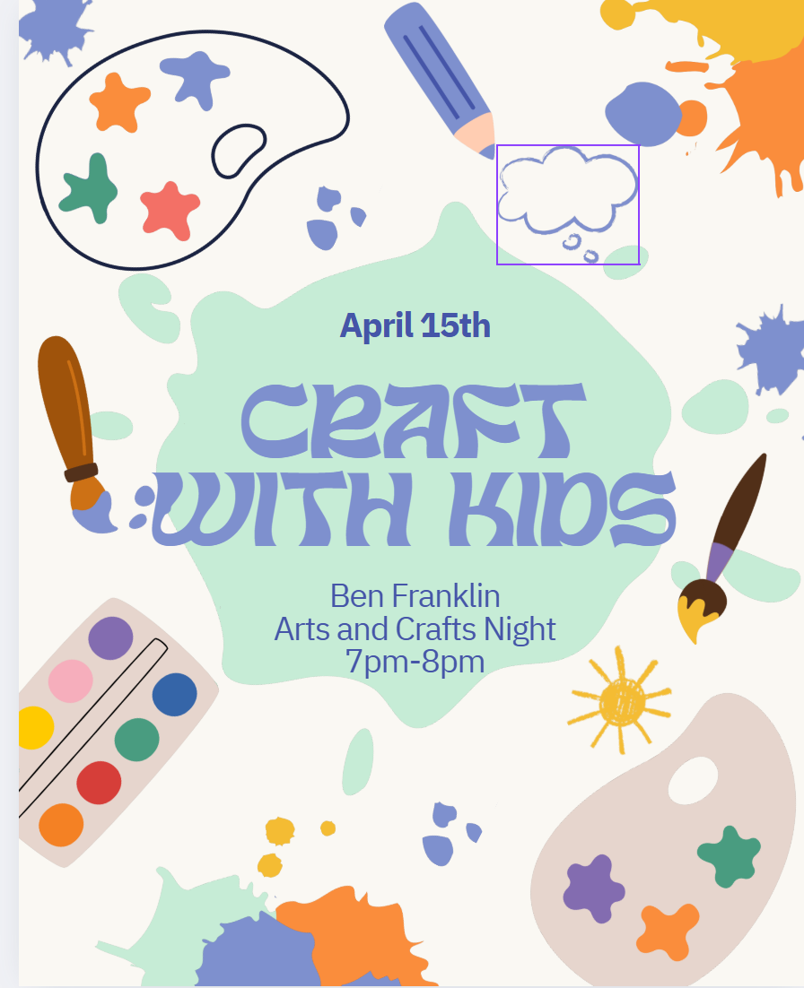 poster promoting kids event