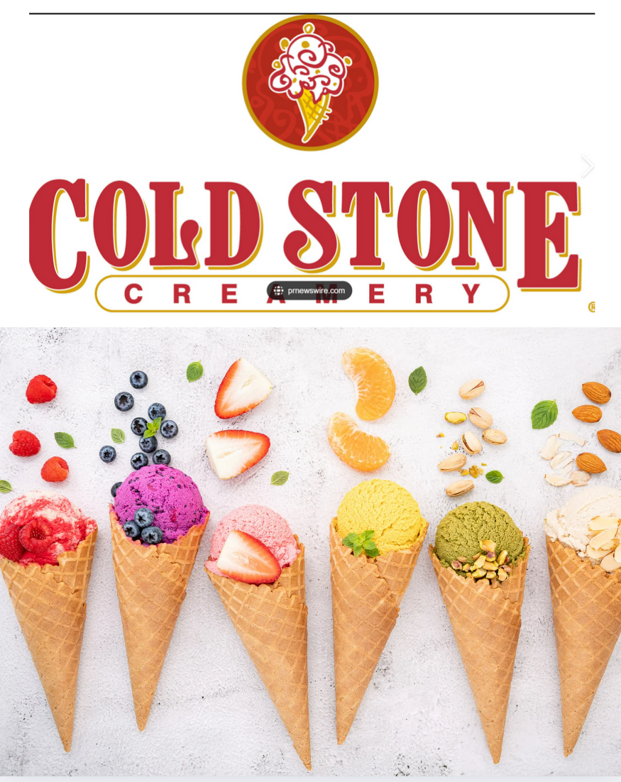 Ice cream ad for coldstone
