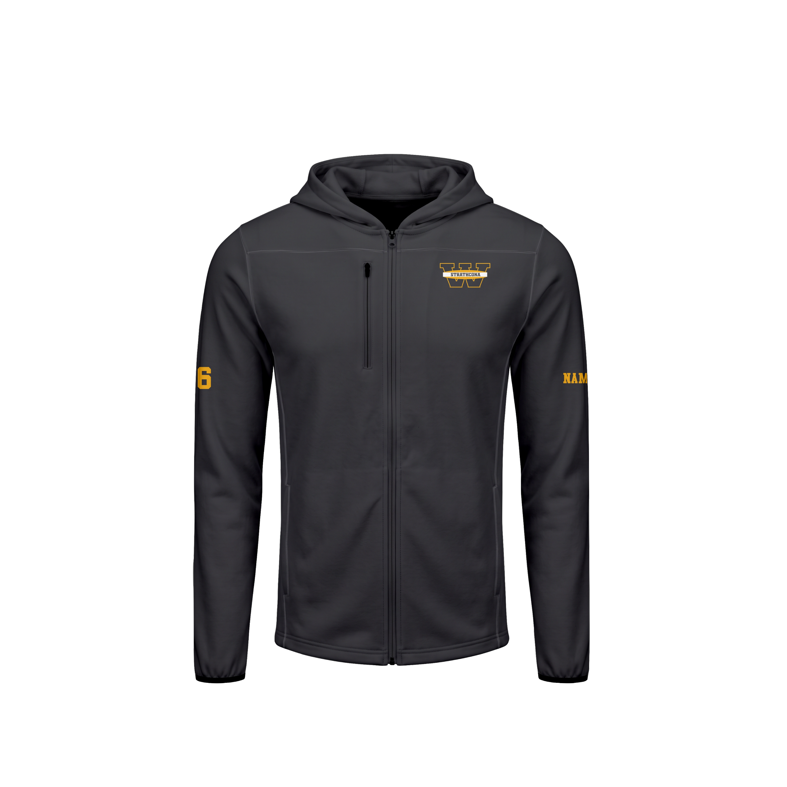Adult Full Zip Hoodie w/ Mid Pocket WAR