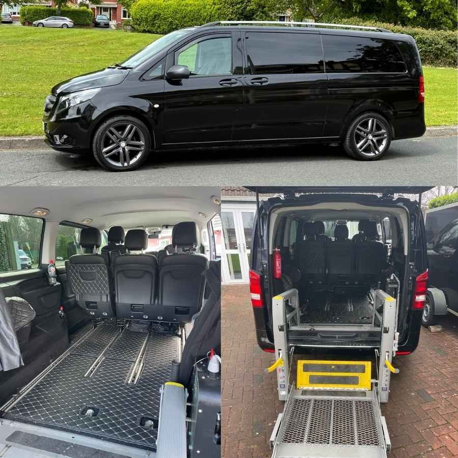 Wheelchair accessible vehicle with rear access ramp for private tours in Ireland with Claddagh Tours