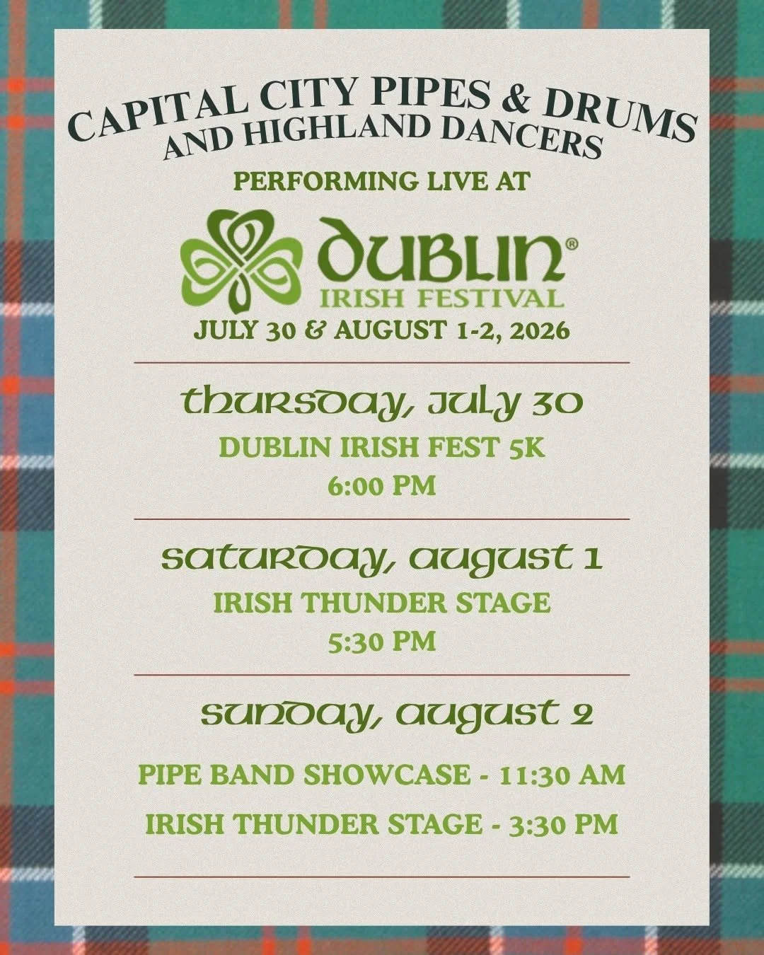 Dublin Irish Festival - Irish Thunder Stage
