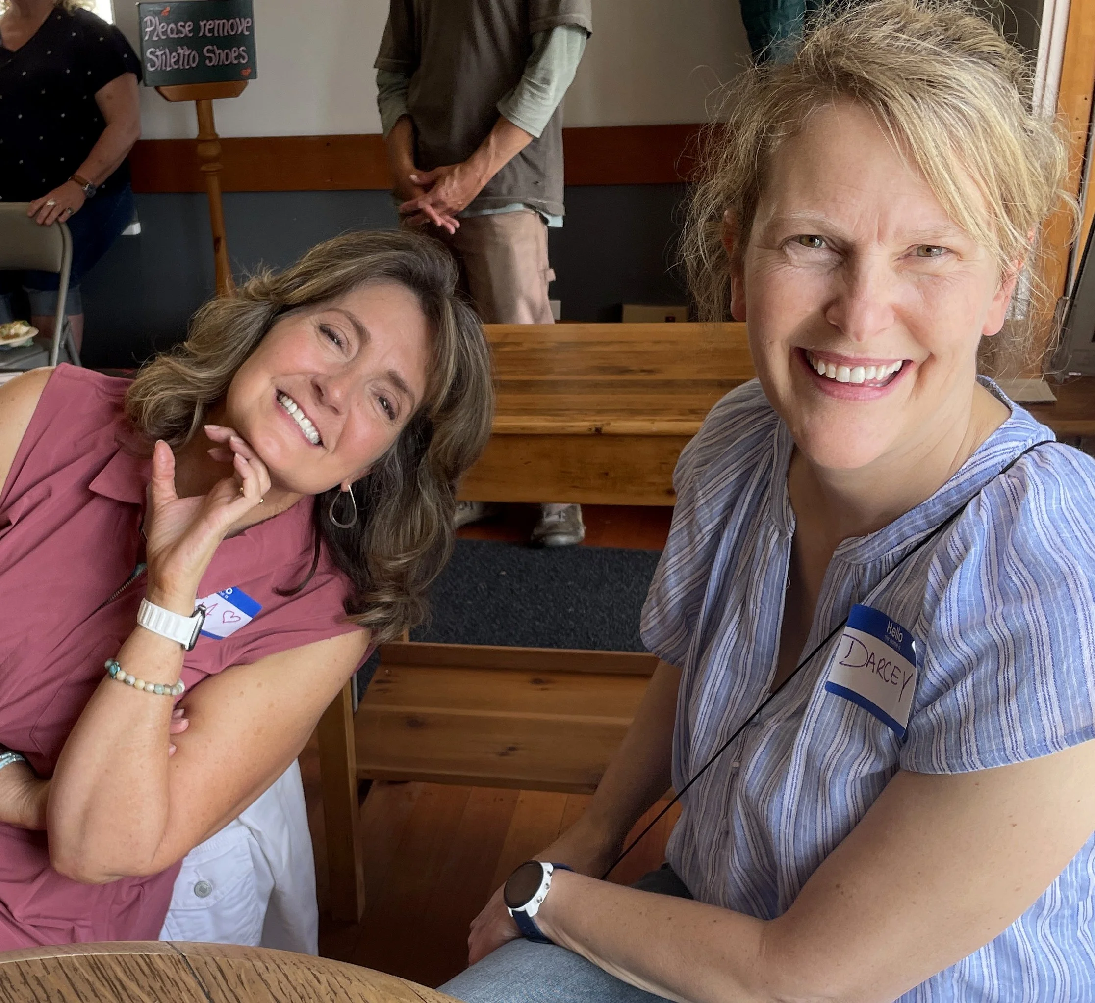 A gathering at the Pine Grove Community House. 