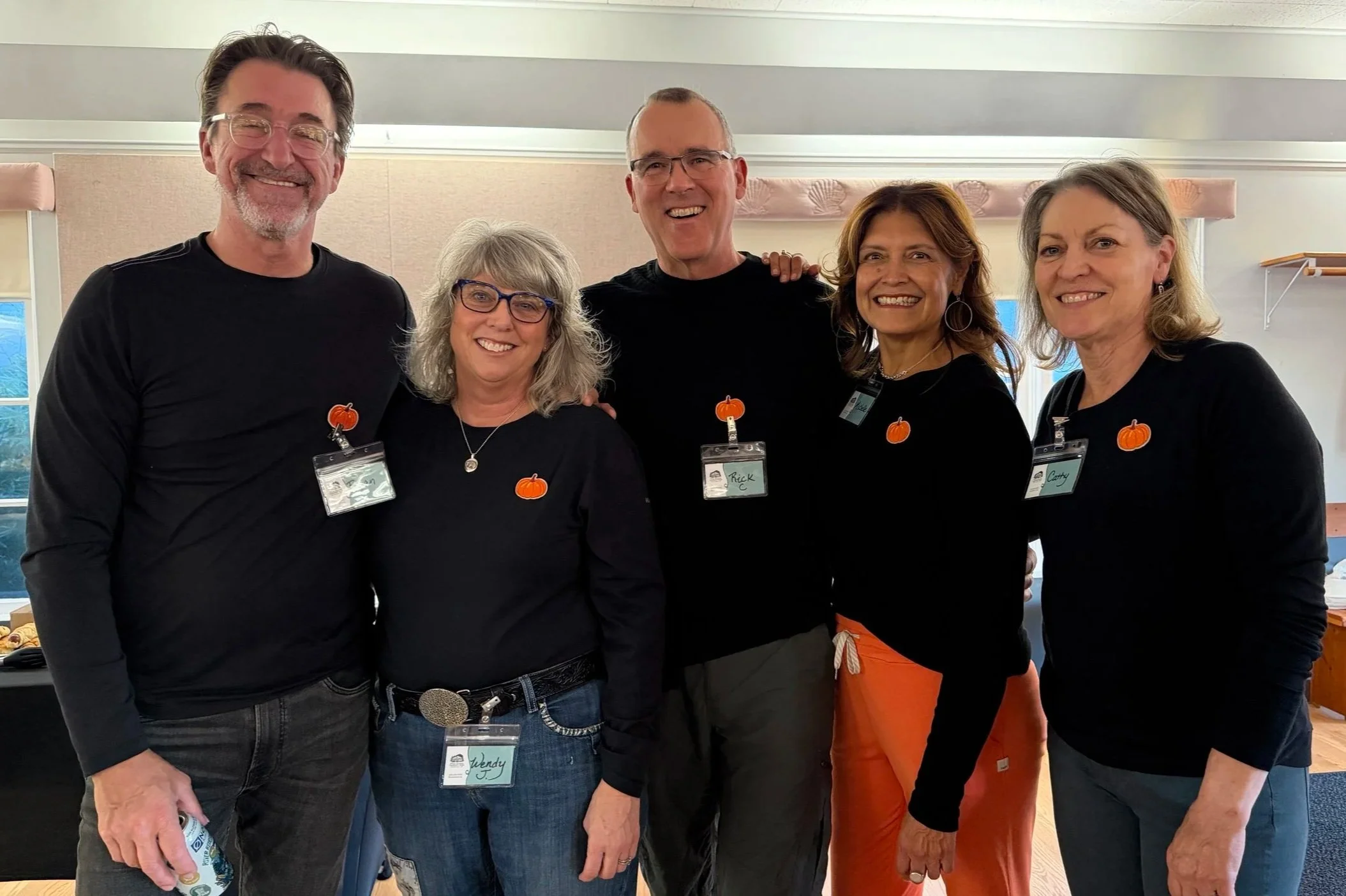 A gathering at The Pine Grove Community House. 