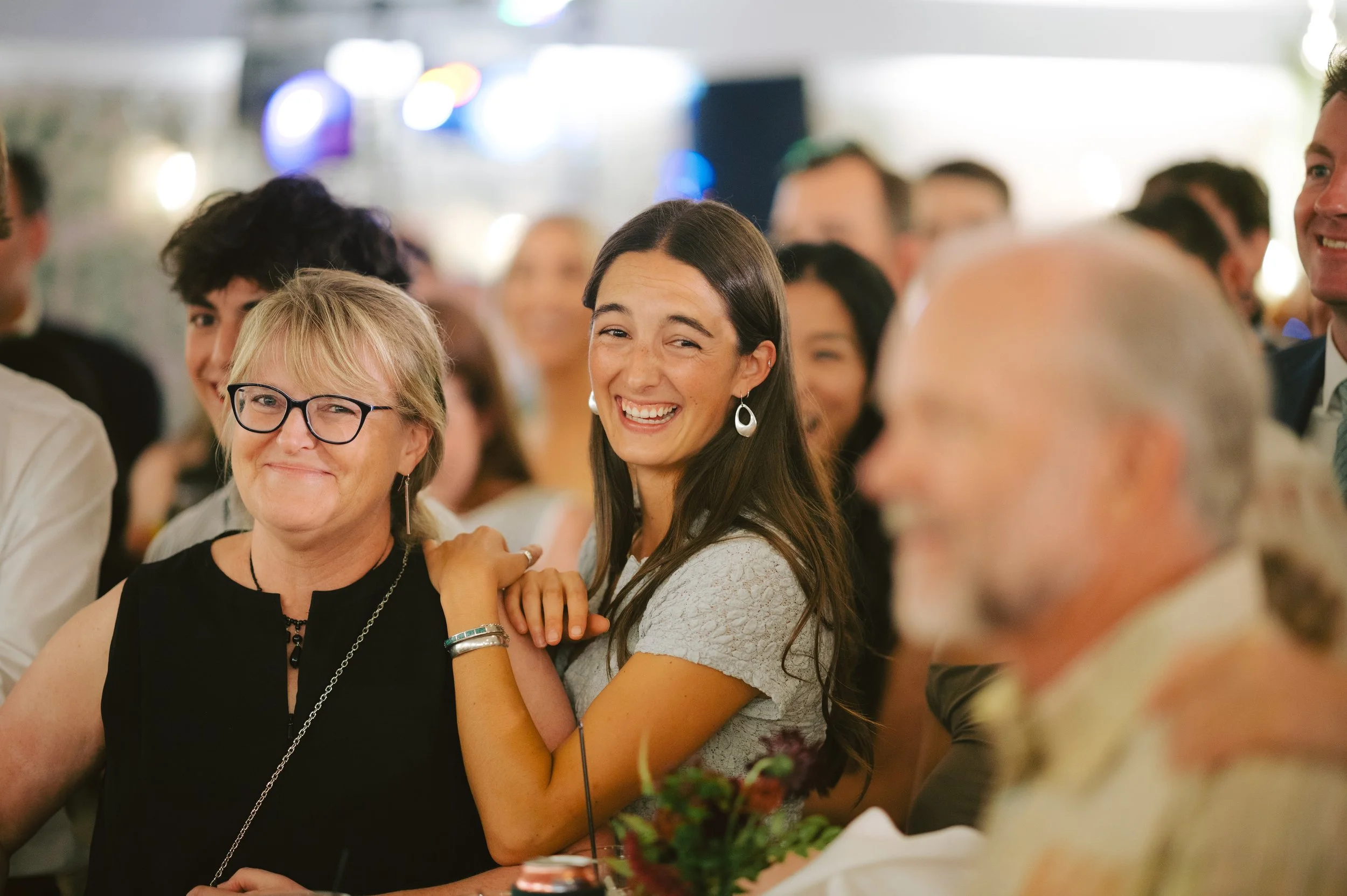 A gathering at the Pine Grove Community House. 