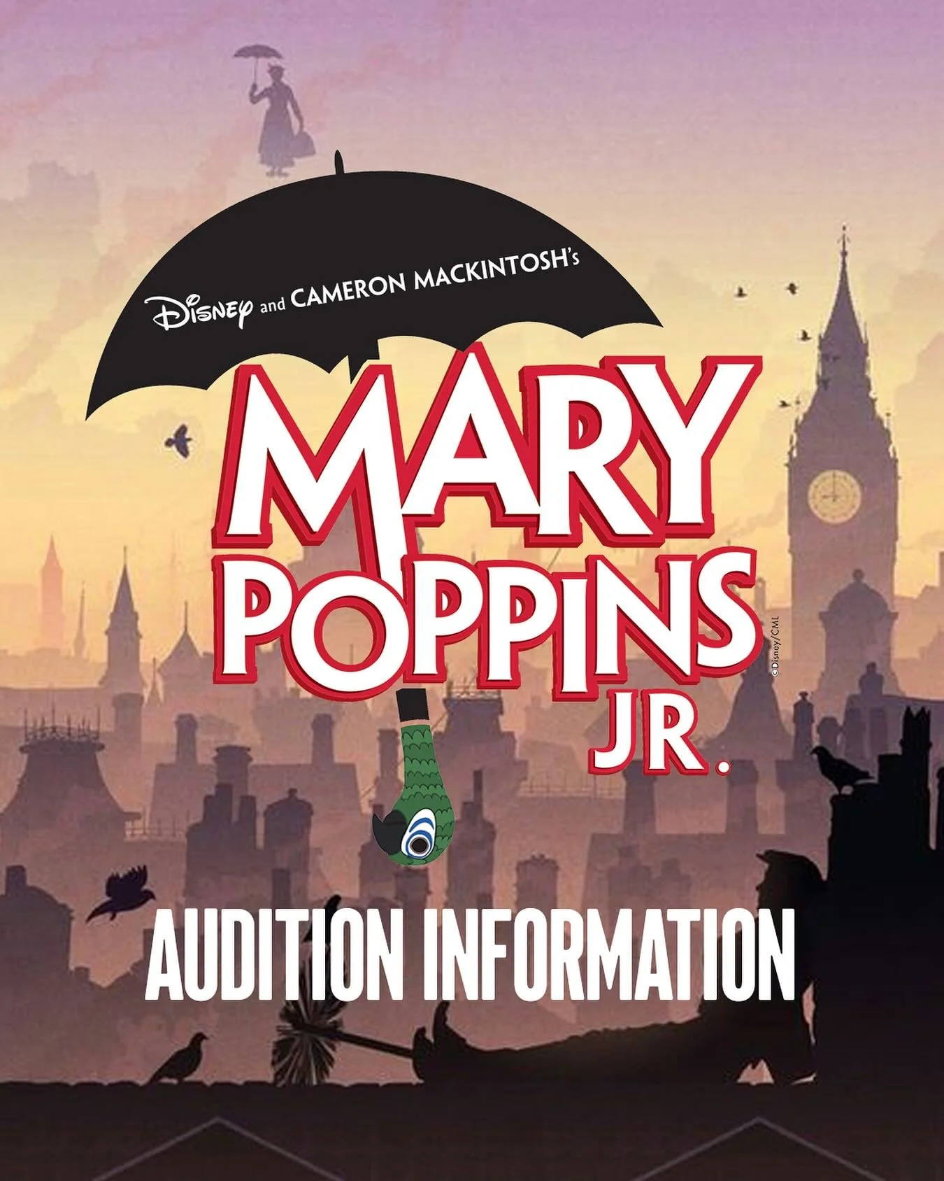 Auditions for the production of Mary Poppins are just around the corner! If your 3-6 Grader would like to audition, please register with the link in our stories (and newsletter). Hard copies available in the main office.
.
🌂🐧🎠👜